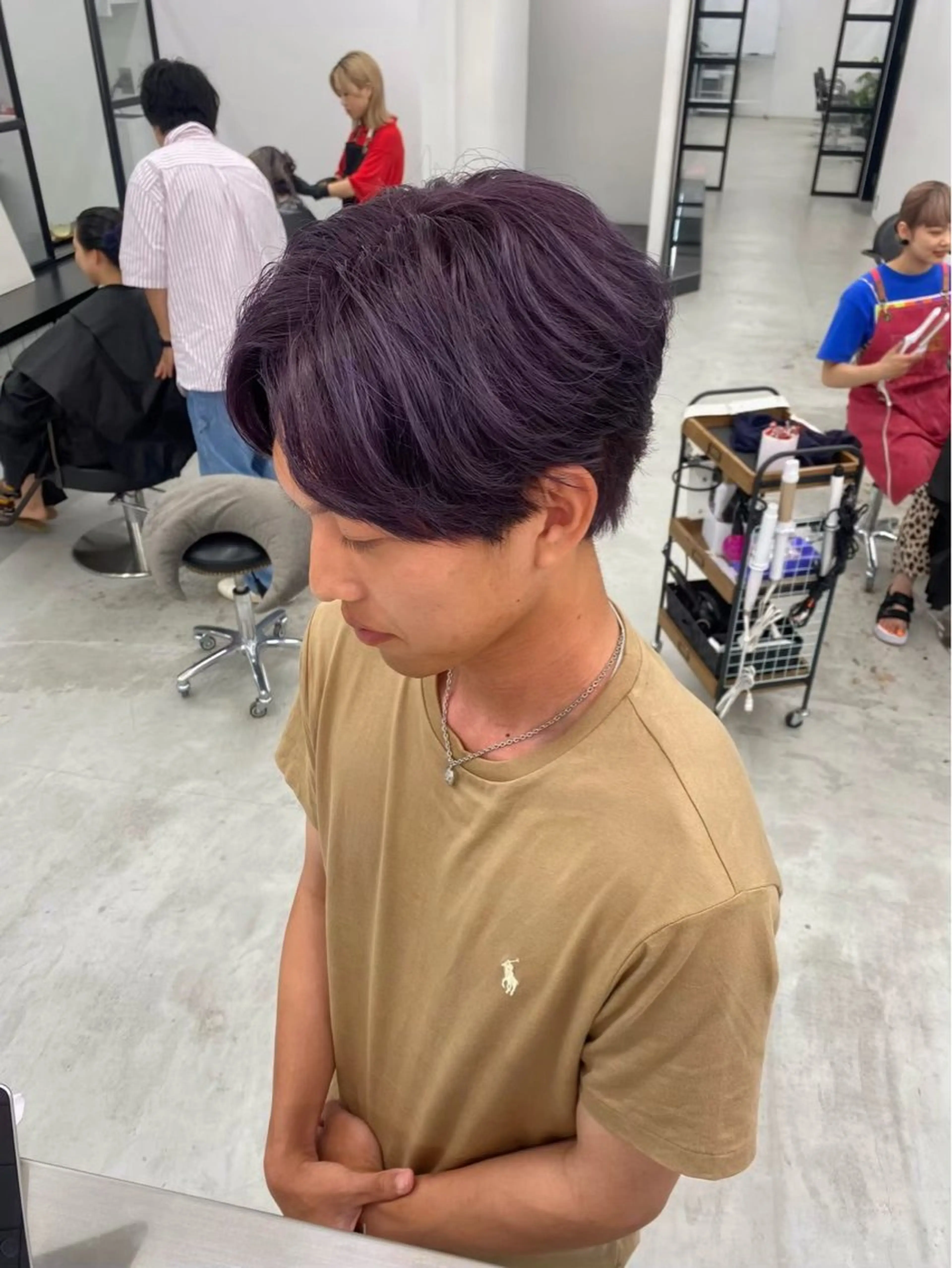 カラー ヘアカラー 矢場町/メンズ/暖色 /chinatsu.のヘアスタイル