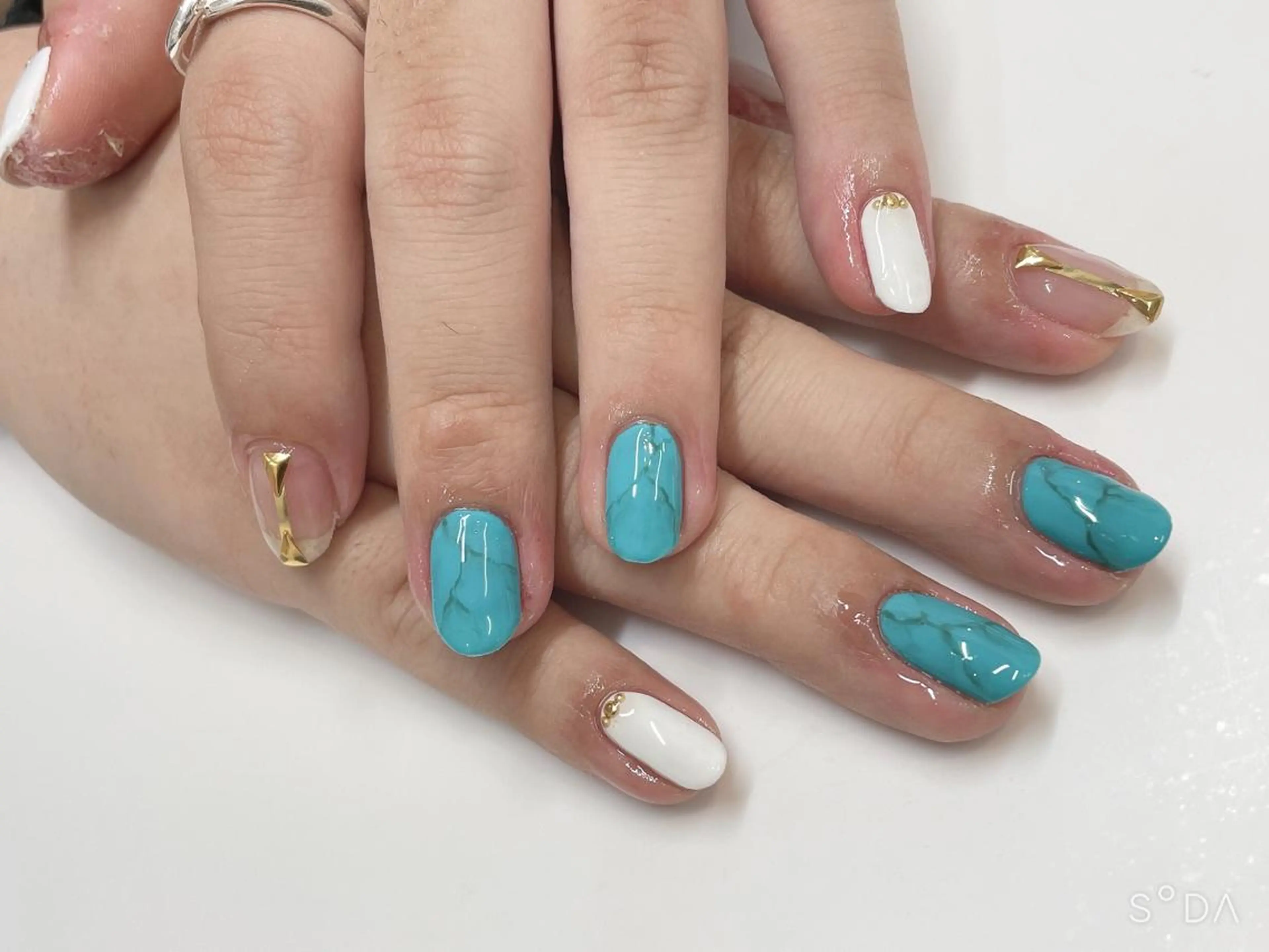 ネイル 持ち込み 夏ネイル 髙橋 敦子のネイルデザイン