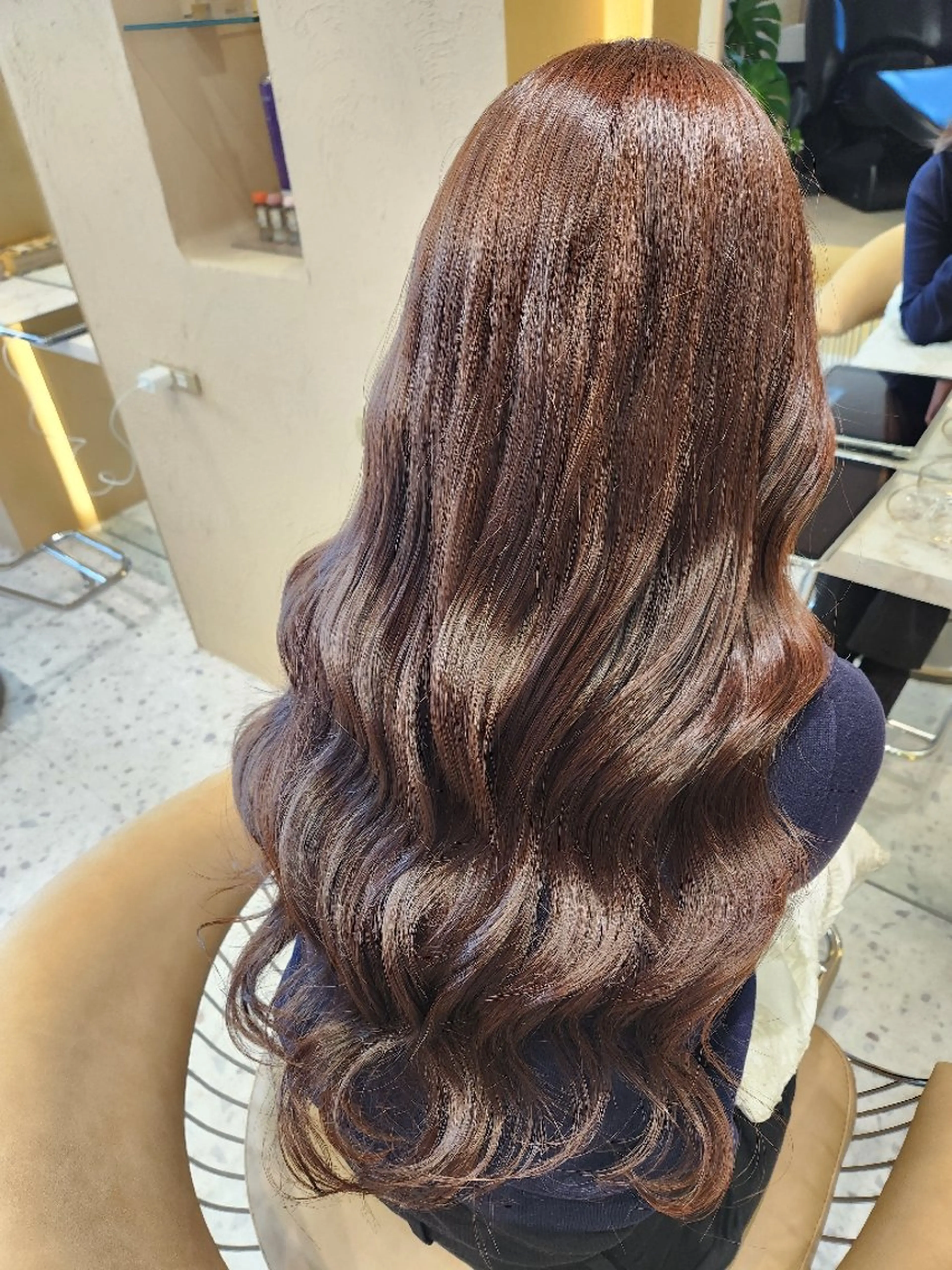 ロング カラー ブリーチ ブリーチなしカラー あかね☆ヘアアレンジ /ボブ/縮毛矯正のヘアスタイル