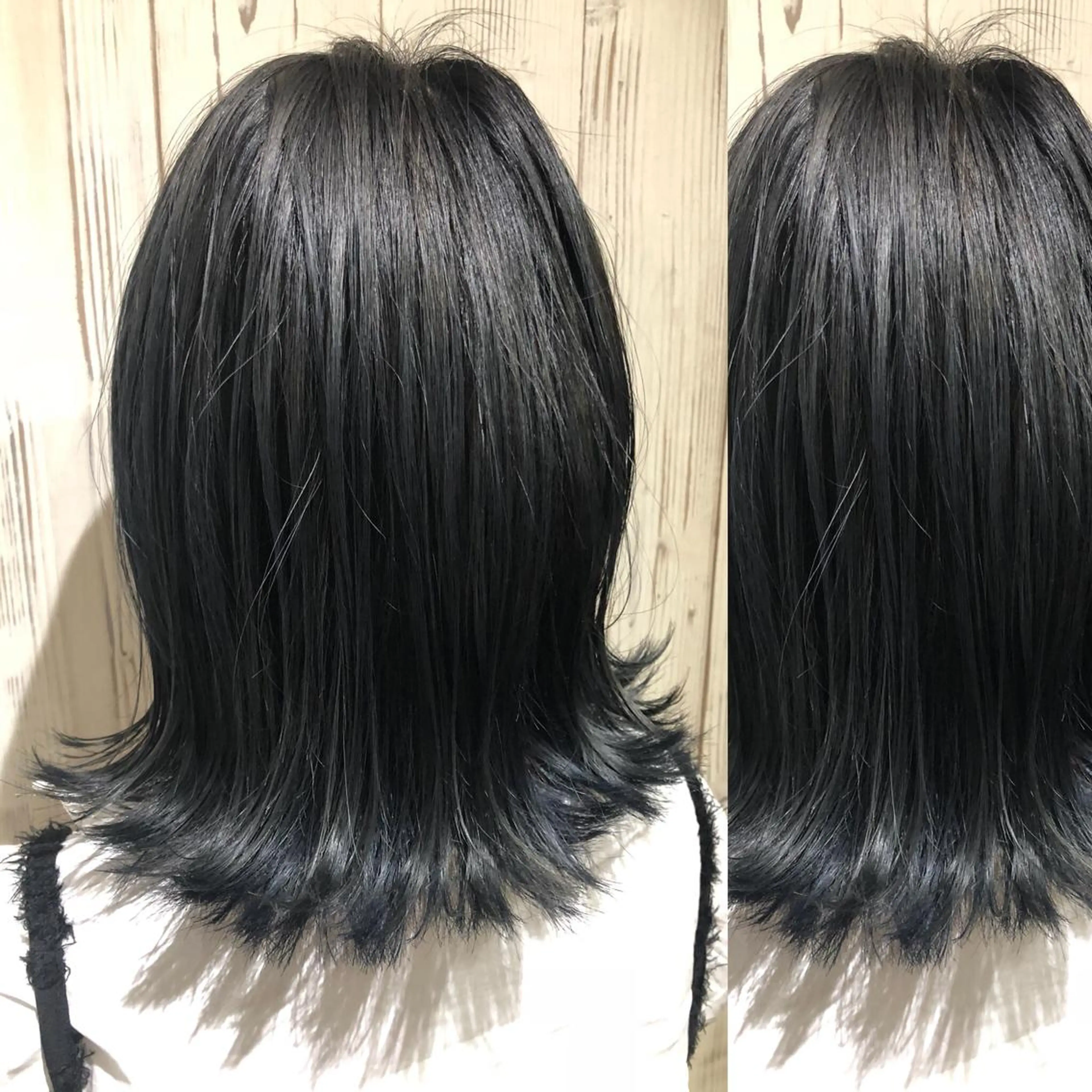 ミディアム カラー ヘアアレンジ アッシュ ブルーカラー ブルーアッシュ ヘアサロンオスカー 岸和田蛸地蔵店のヘアスタイル