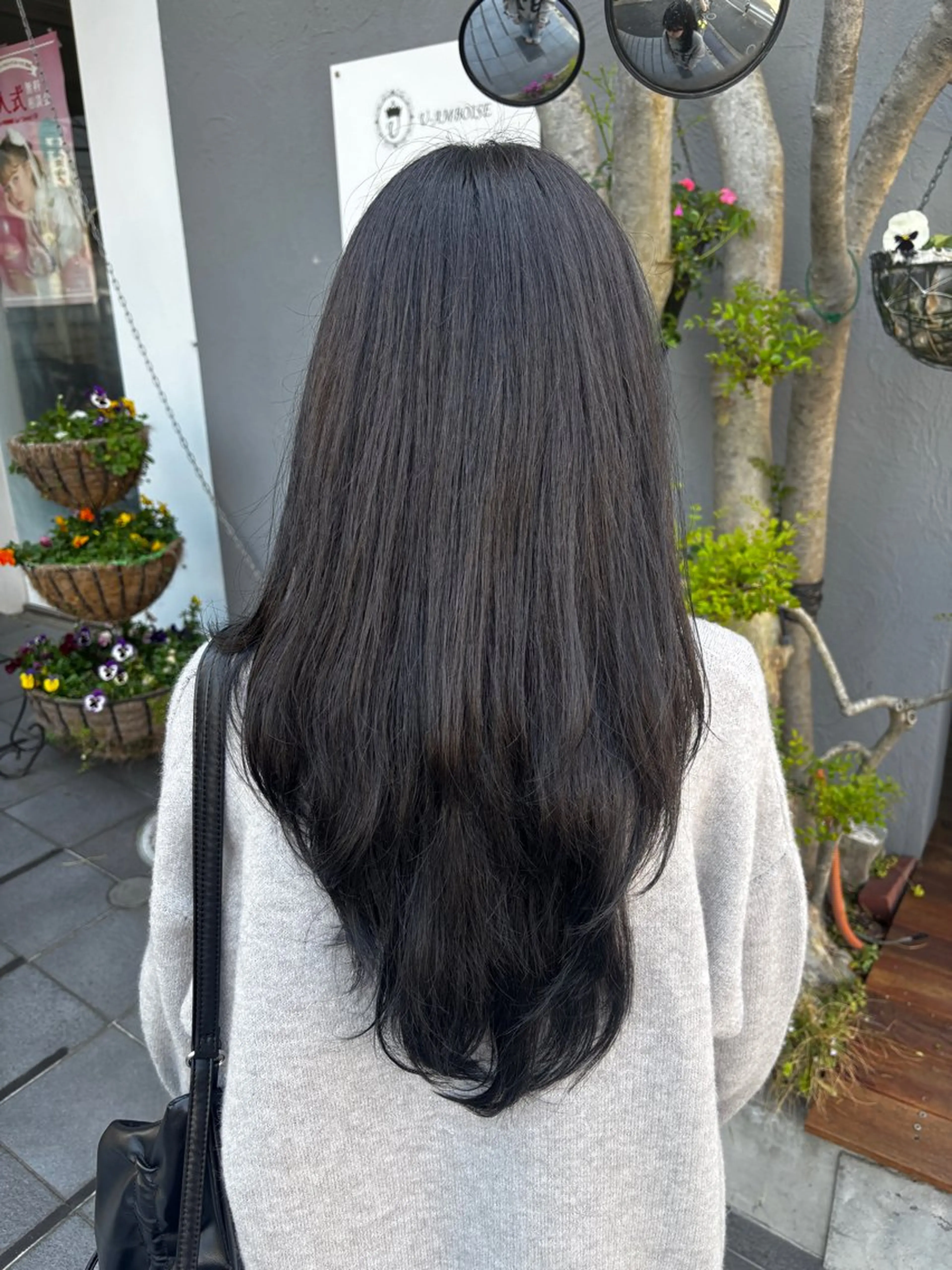 カラー 透明感カラー ヘアカラー トリートメント ユーアンボワーズ 山中のヘアスタイル