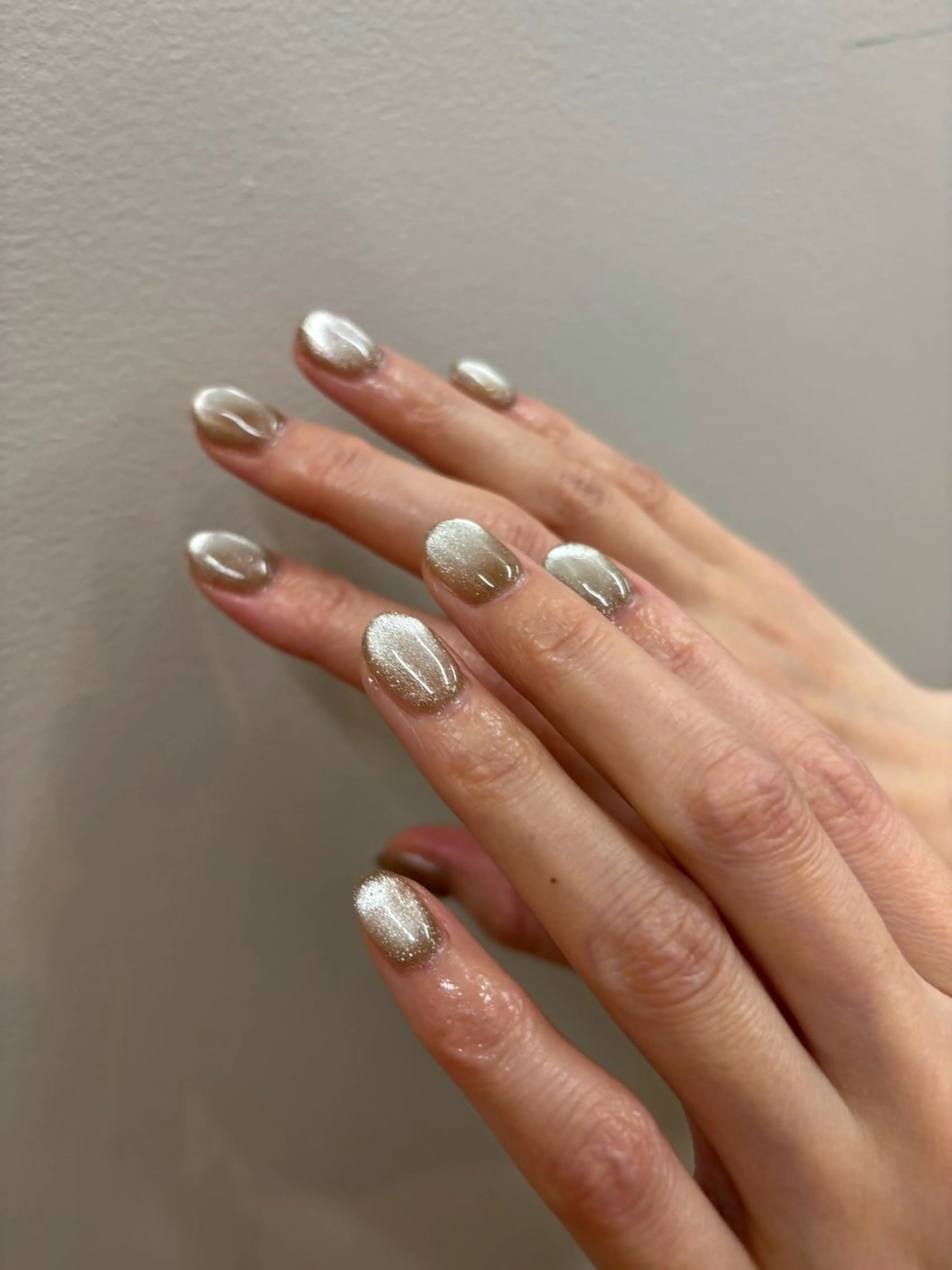 ネイル フラッシュネイル フラッシュマグ キラキラネイル シルバー Rioka 栄 | 矢場町のネイルデザイン