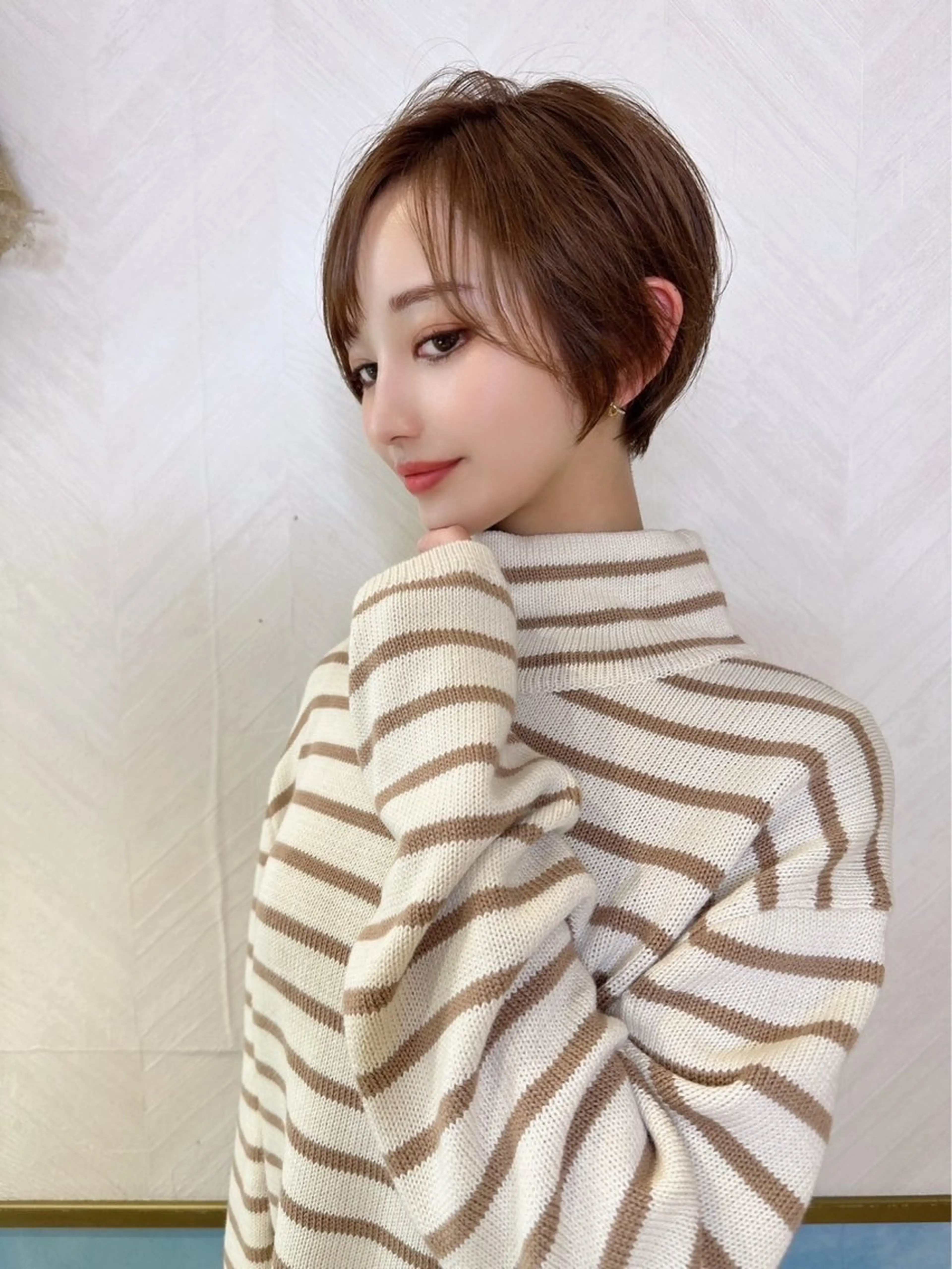 ショート 郁弥モテショート💕 髪質改善ストレートのヘアスタイル