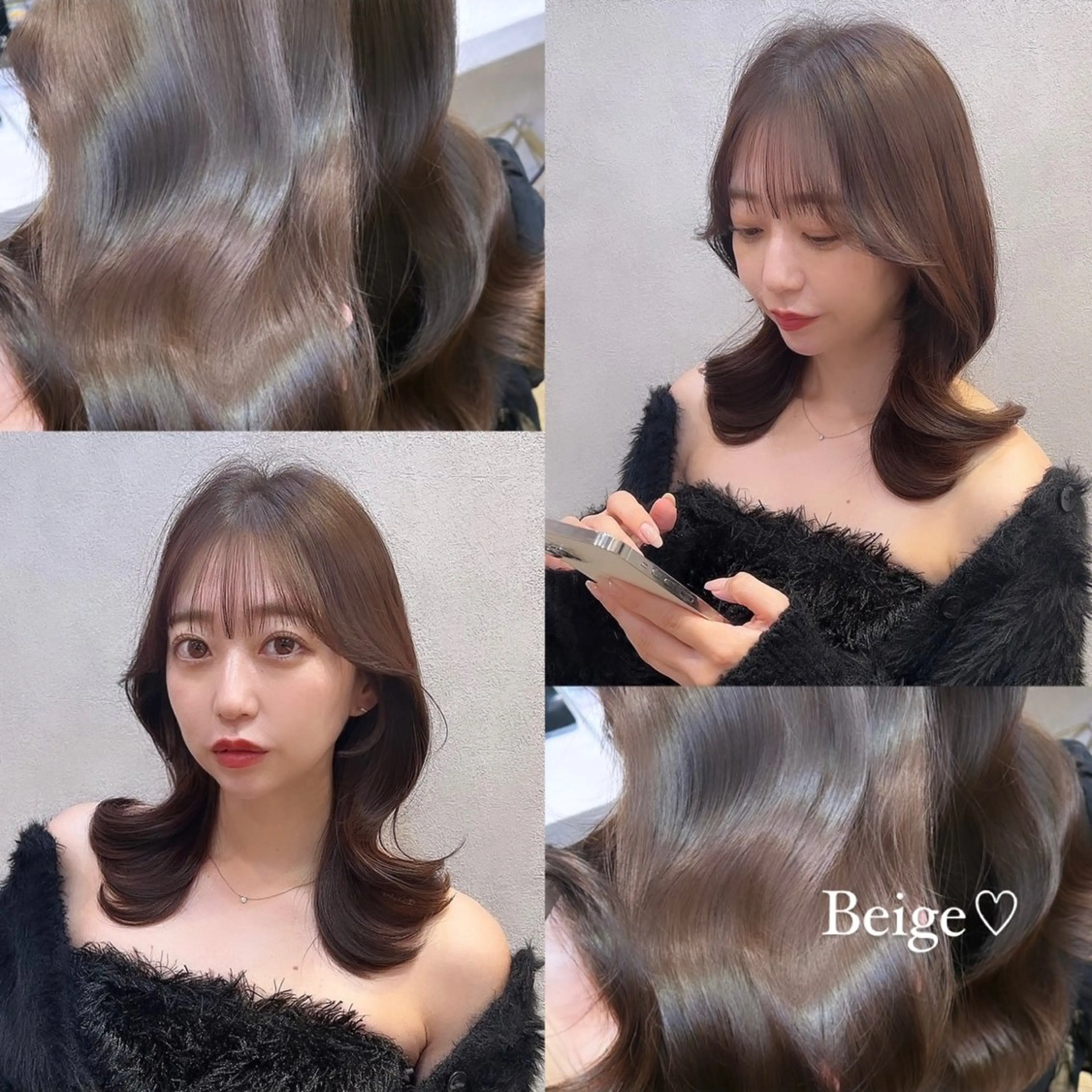 ミディアム カラー ヘアアレンジ ブラウンカラー 透明感カラー マロンブラウン 🩷韓国ヘア/ヨシン モリ🩷Maikaのヘアスタイル