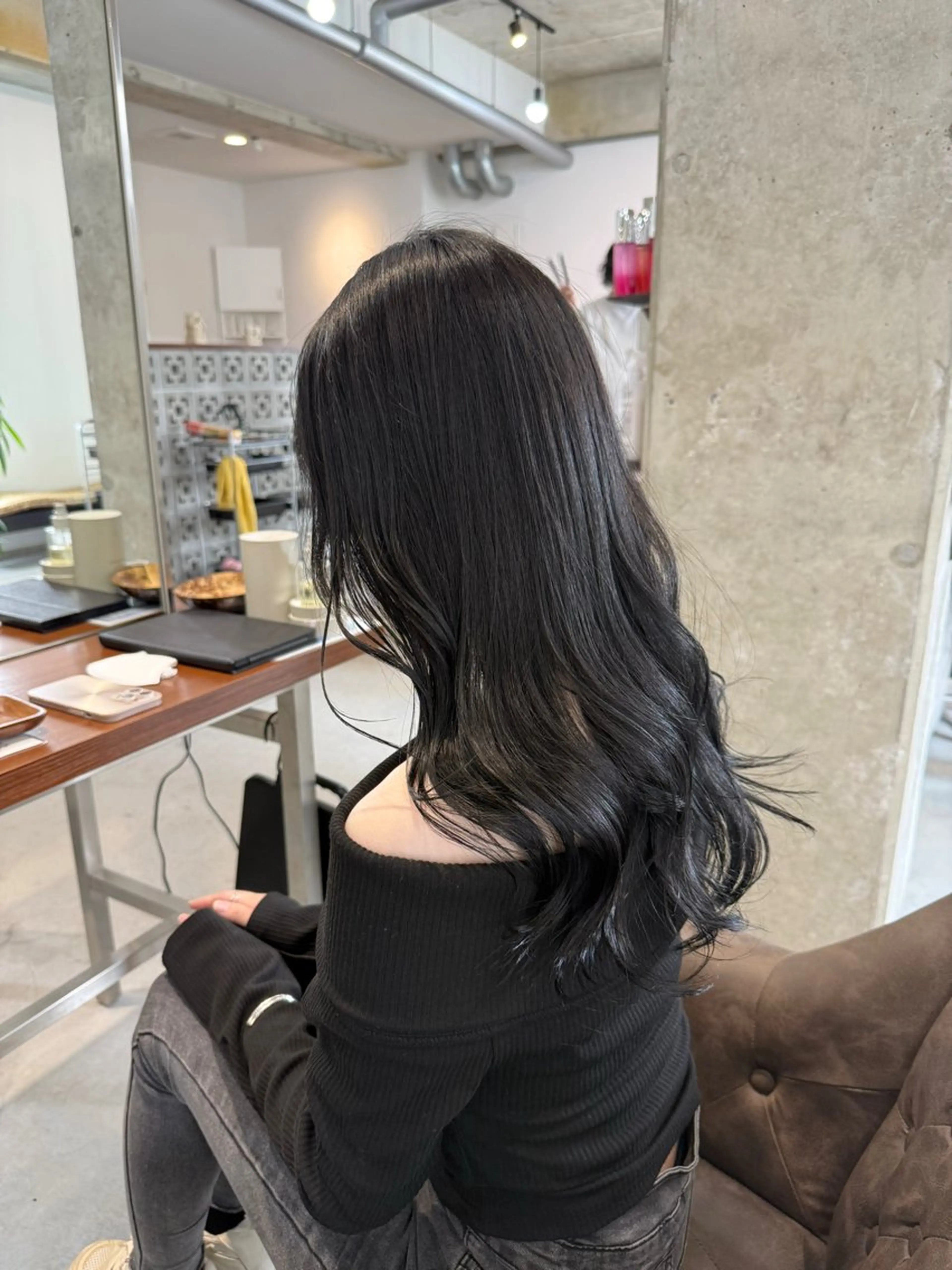 ロング カラー レイヤーカット カット ヘアカラー トリートメント カイリ /レイヤーカットのヘアスタイル