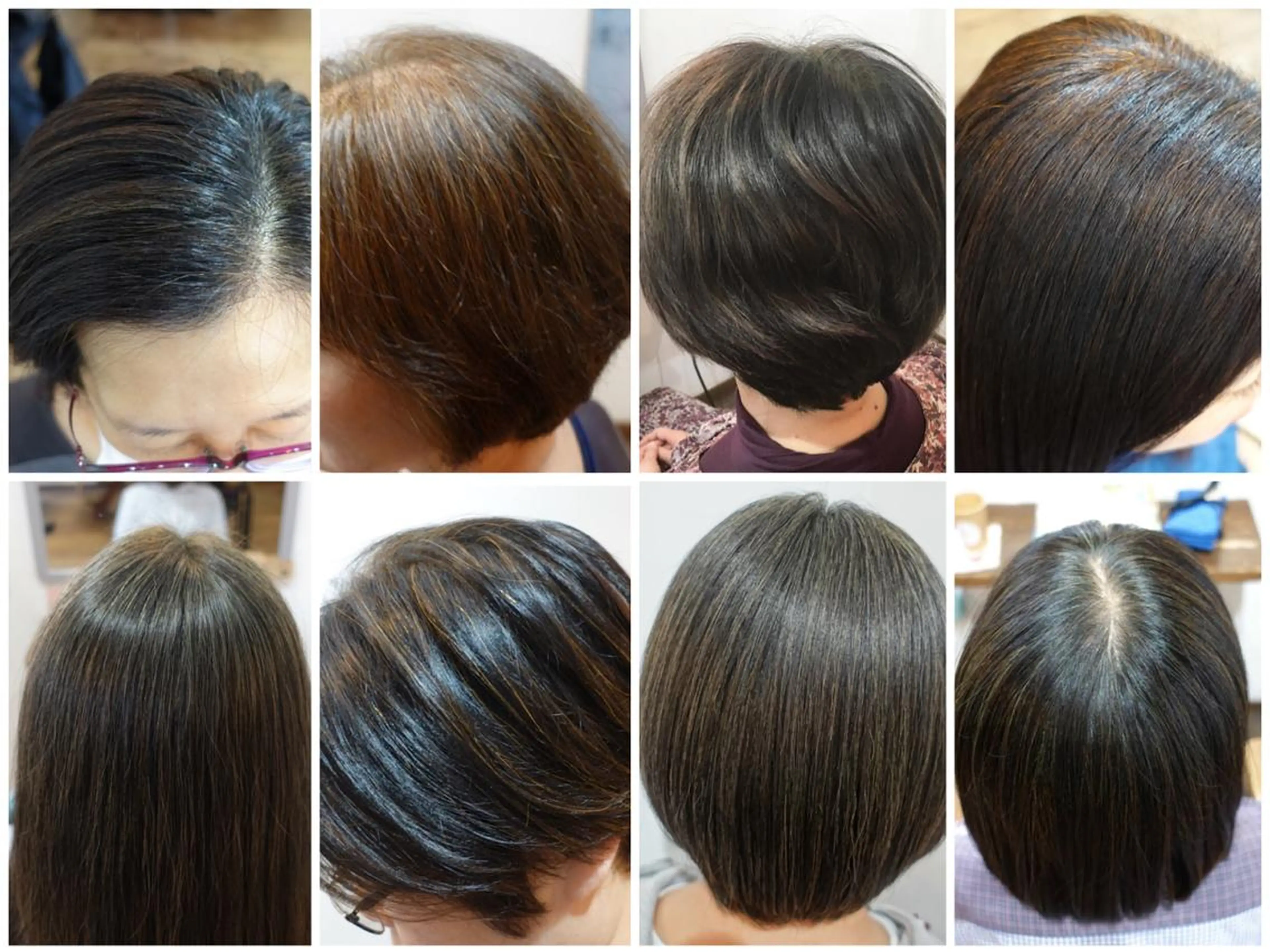 《ヘナ染め　》初心者さん向けデビューコース(3回セット)細毛や地肌が弱い人におすすめの天然ハーブ染料を使います。の写真