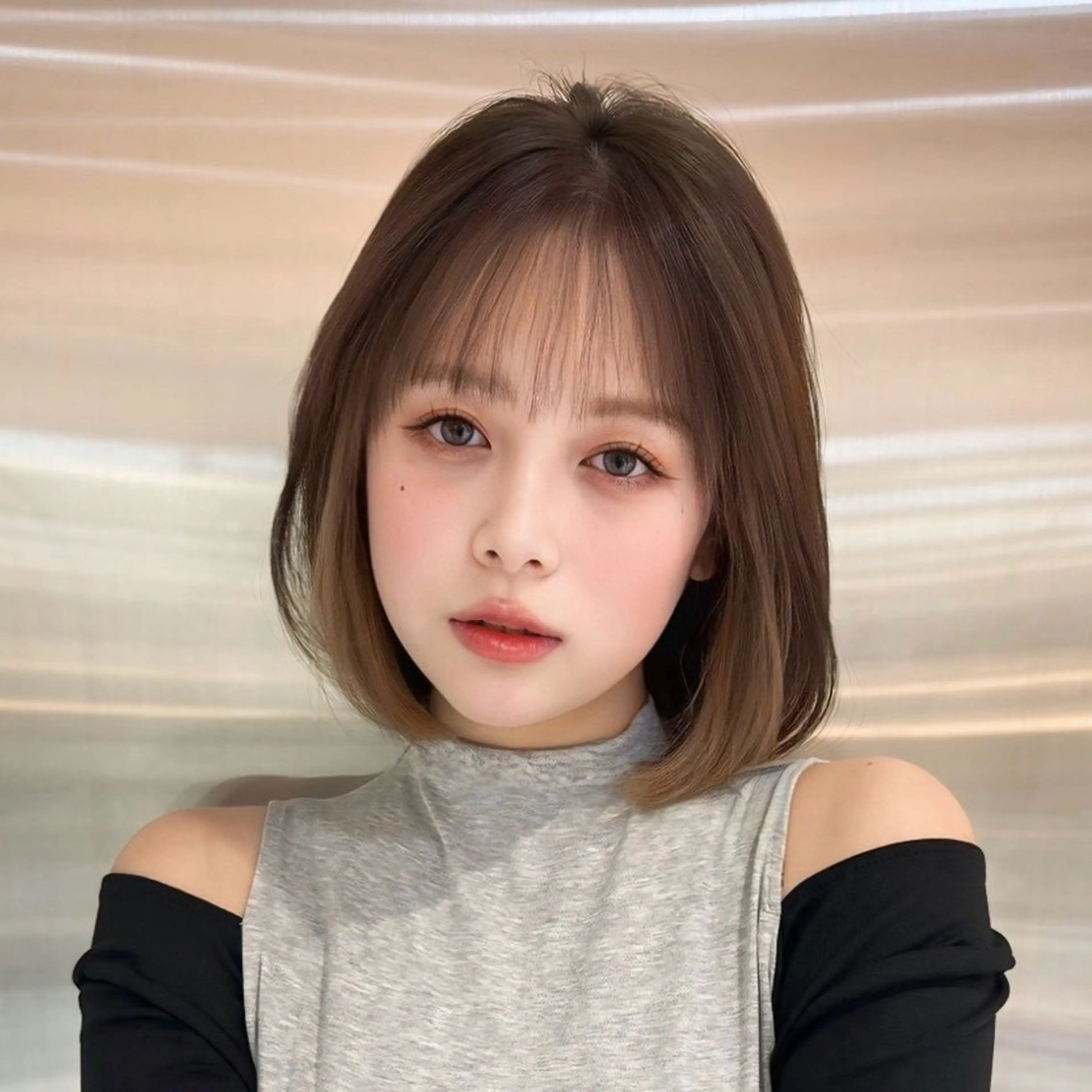 ショート ヘアアレンジ ボブレイヤー ボブ 韓国風ヘア レイヤーカット ワンホンヘア 韓国ボブ/髪質改善 /新宿/Rumiのヘアスタイル