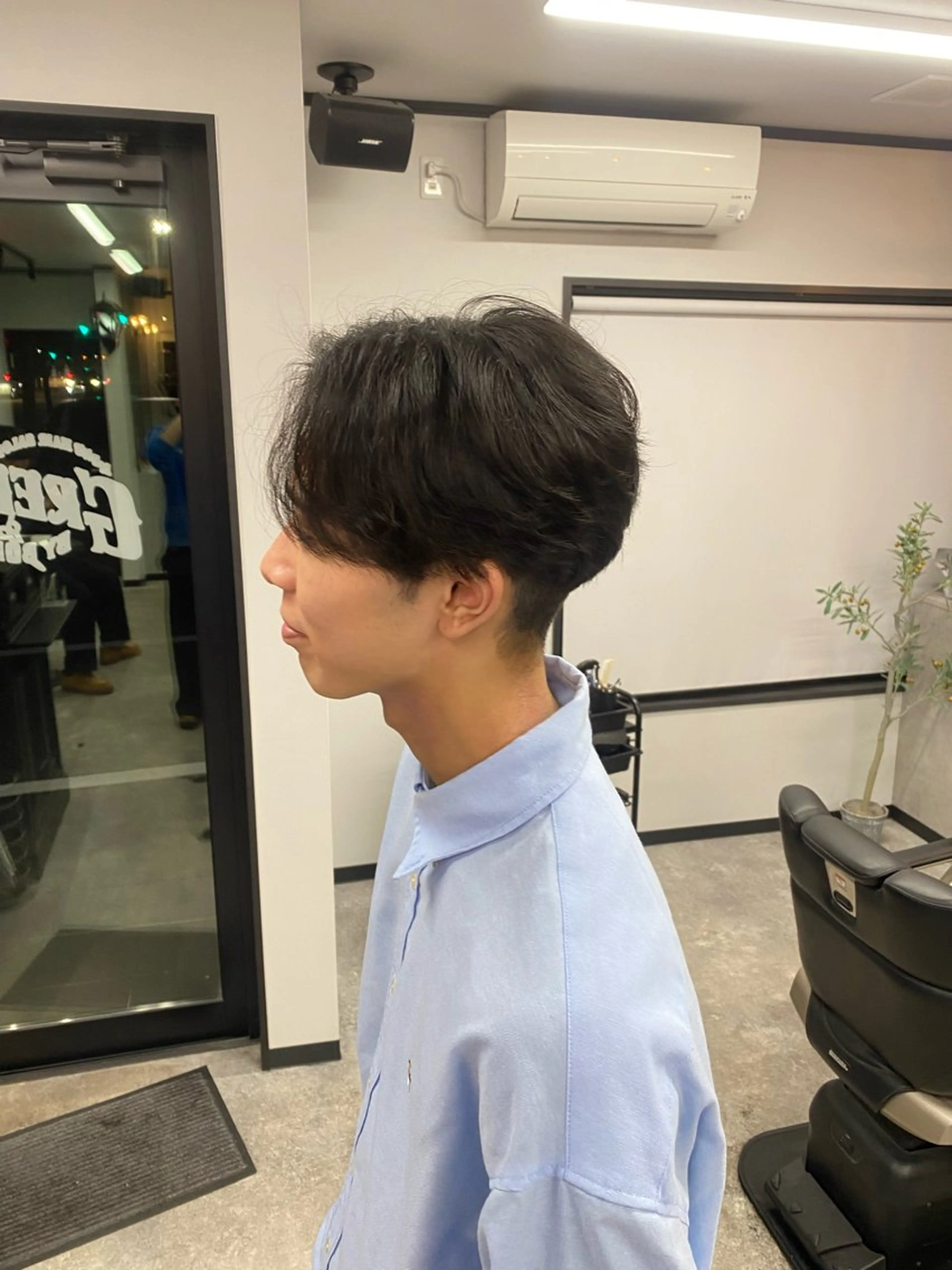 ショート メンズ センターパート カット メンズ専門美容師 BORDO/神谷のヘアスタイル