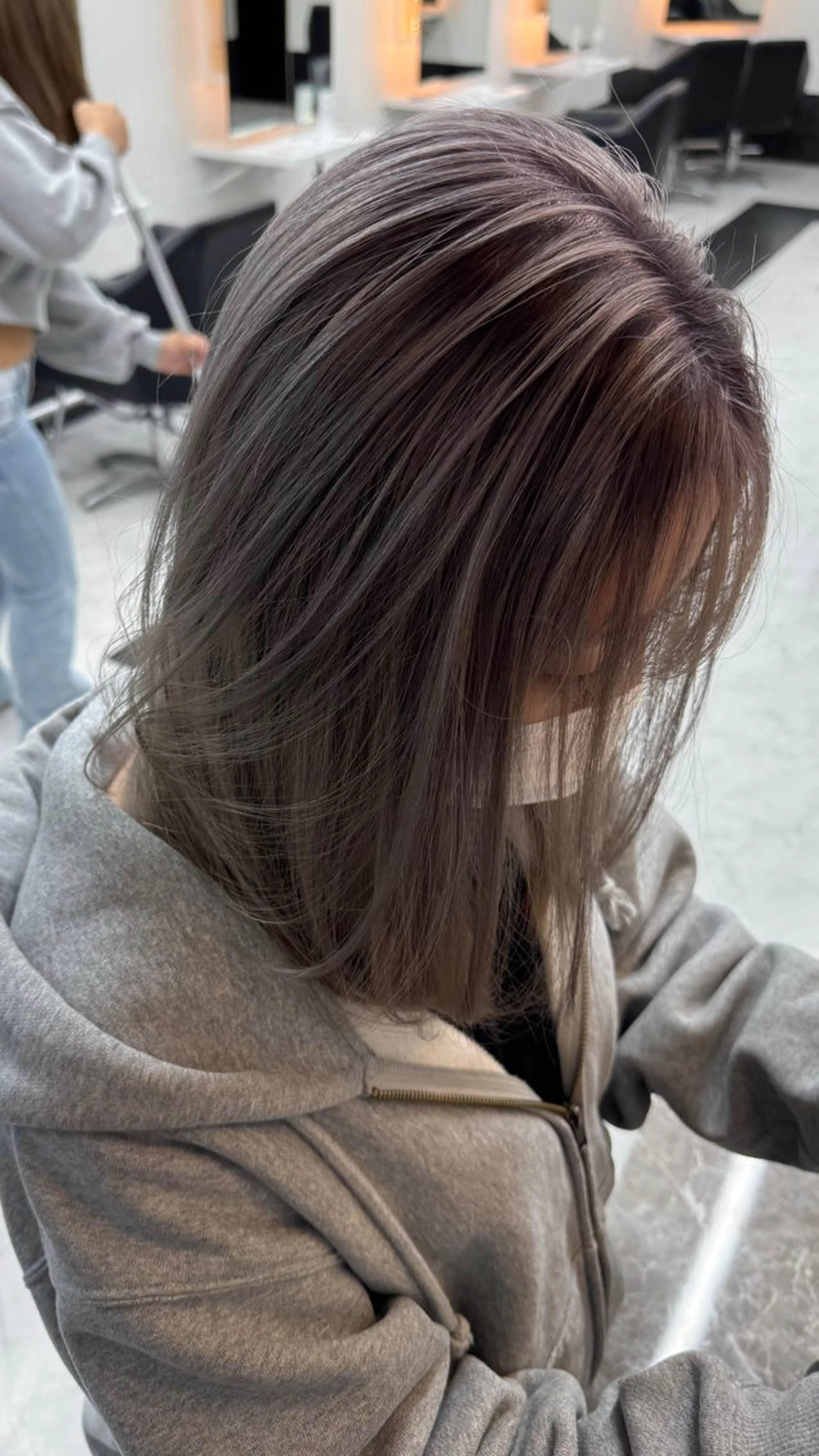 ミディアム カット ヘアカラー トリートメント ALEAP owl 平野 宏樹のヘアスタイル