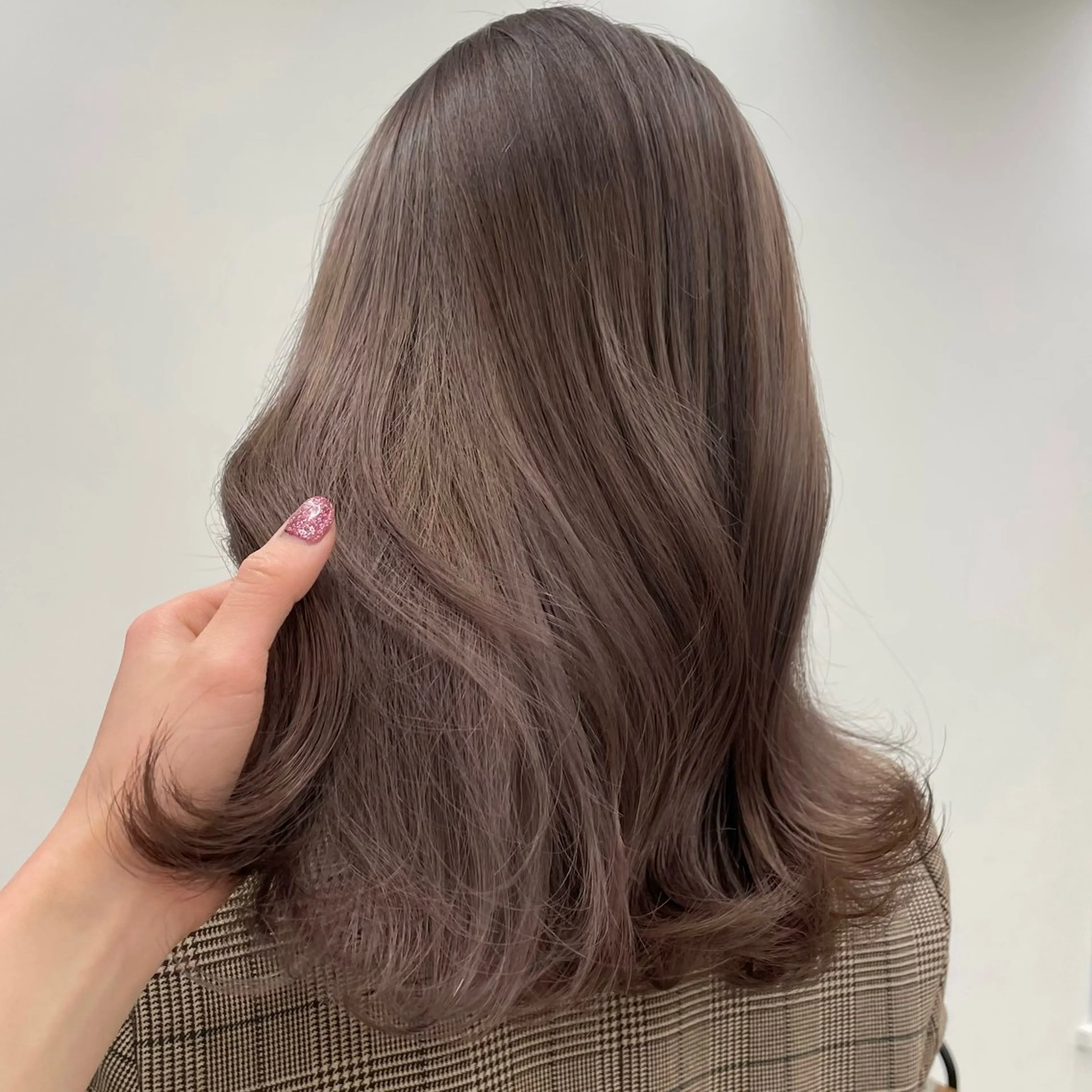 ミディアム ヘアカラー 盛れる透明感カラー・ momokaのヘアスタイル