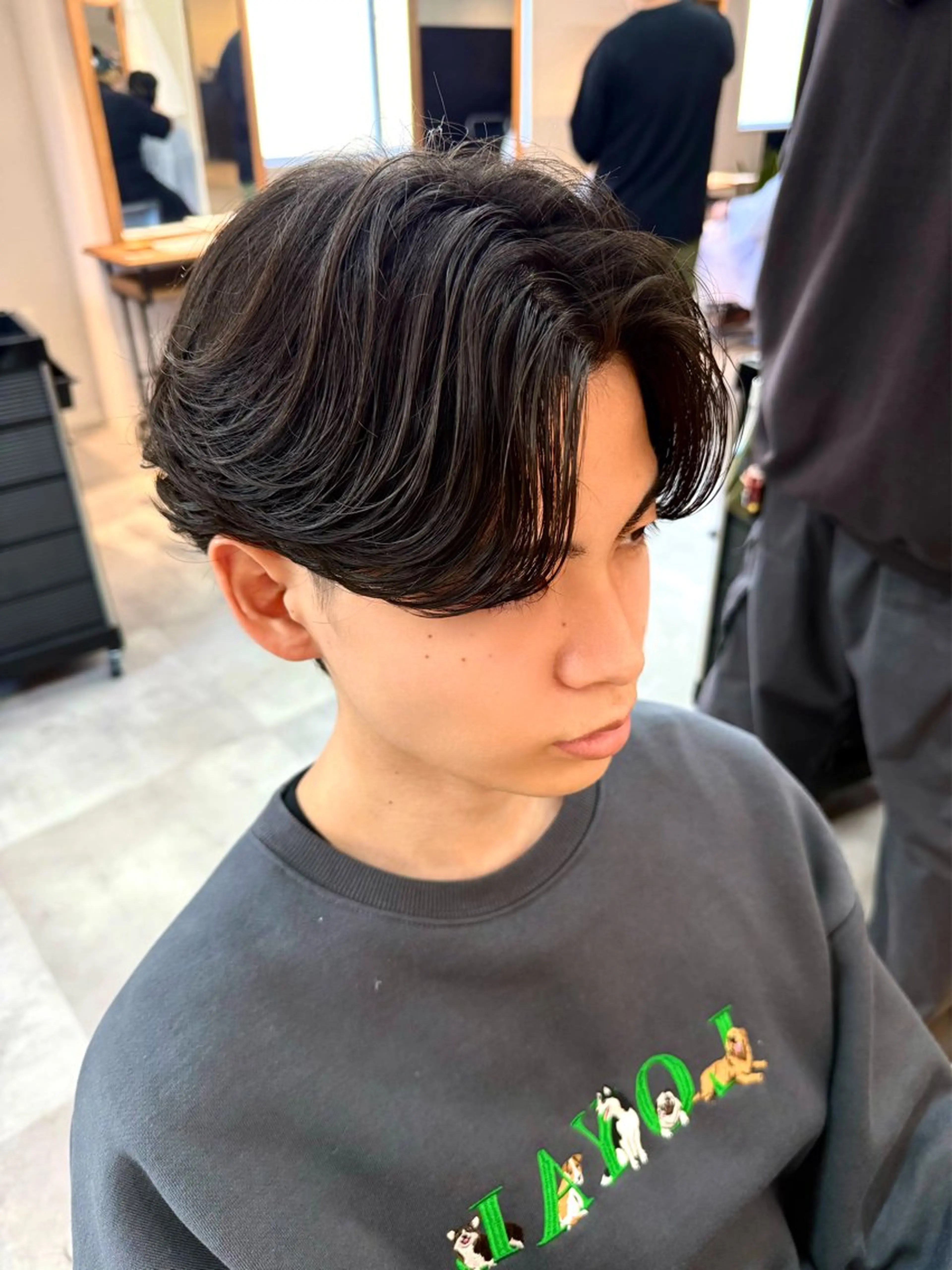 ショート メンズ メンズパーマ カット パーマ 韓国ヘア特化/ メンズパーマ/下田のヘアスタイル