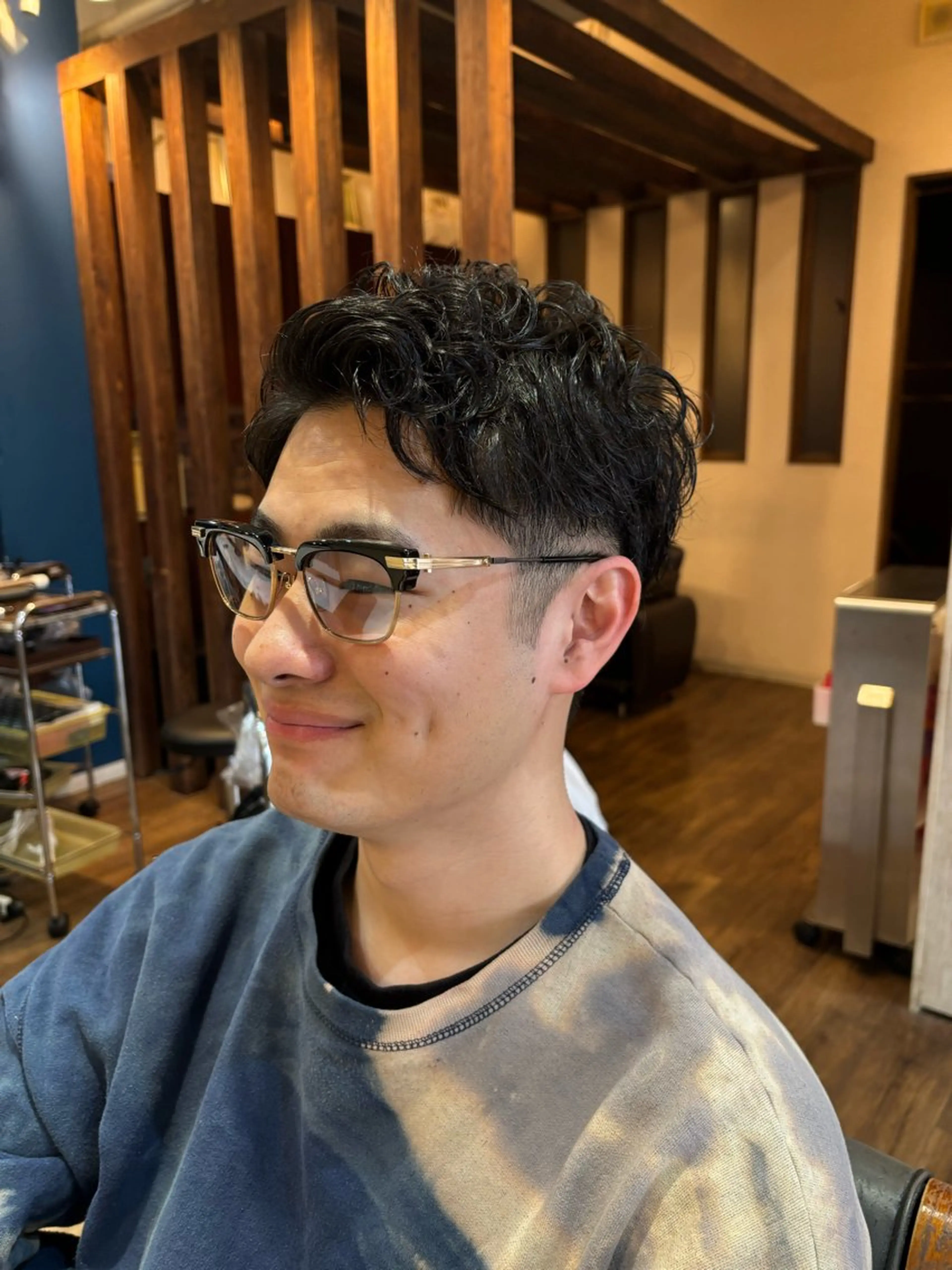 パーマ メンズ 垂見 侑哉のヘアスタイル