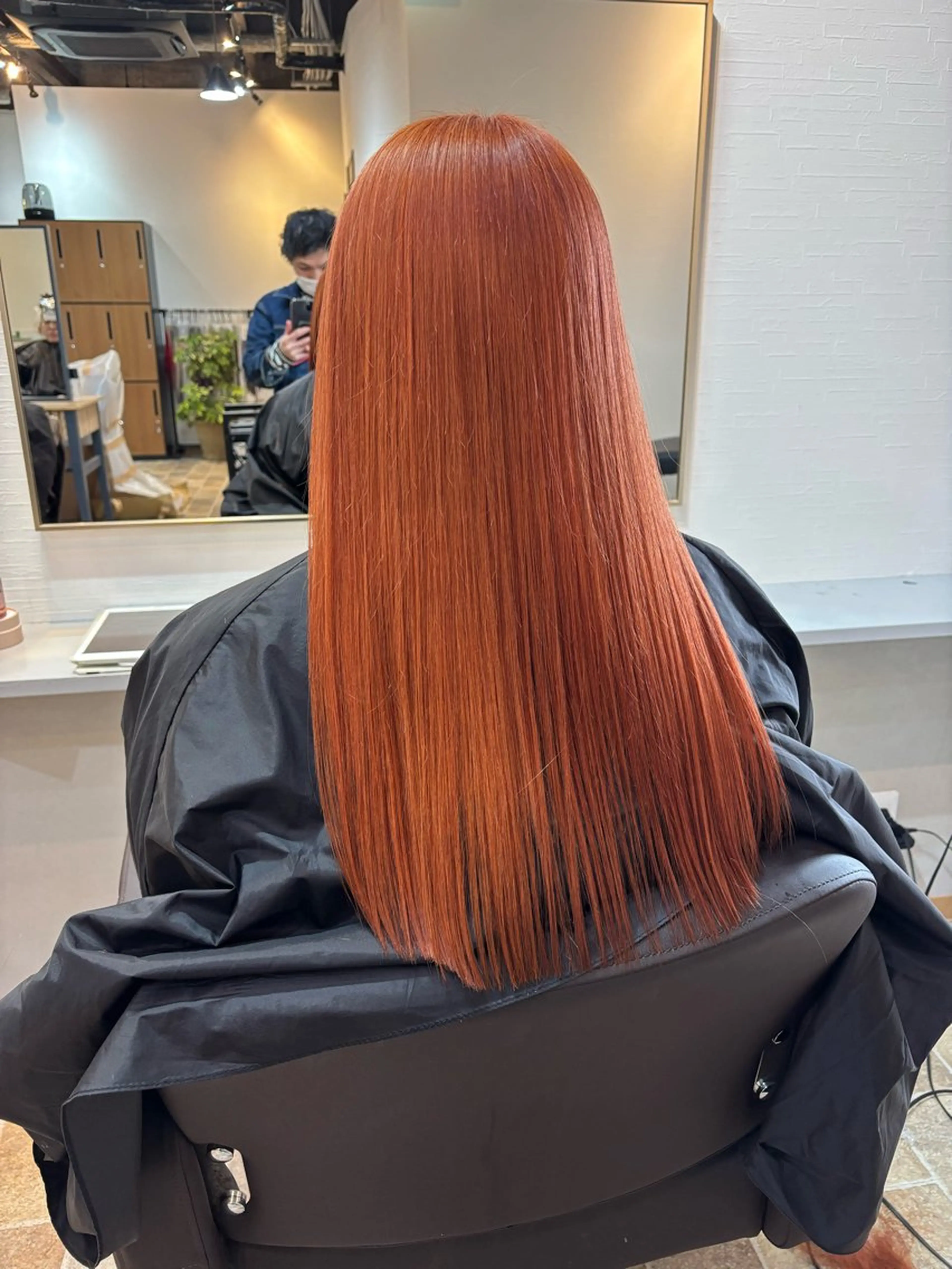 ロング カラー ヘアカラー&縮毛矯正 STAR☆RIVERのヘアスタイル