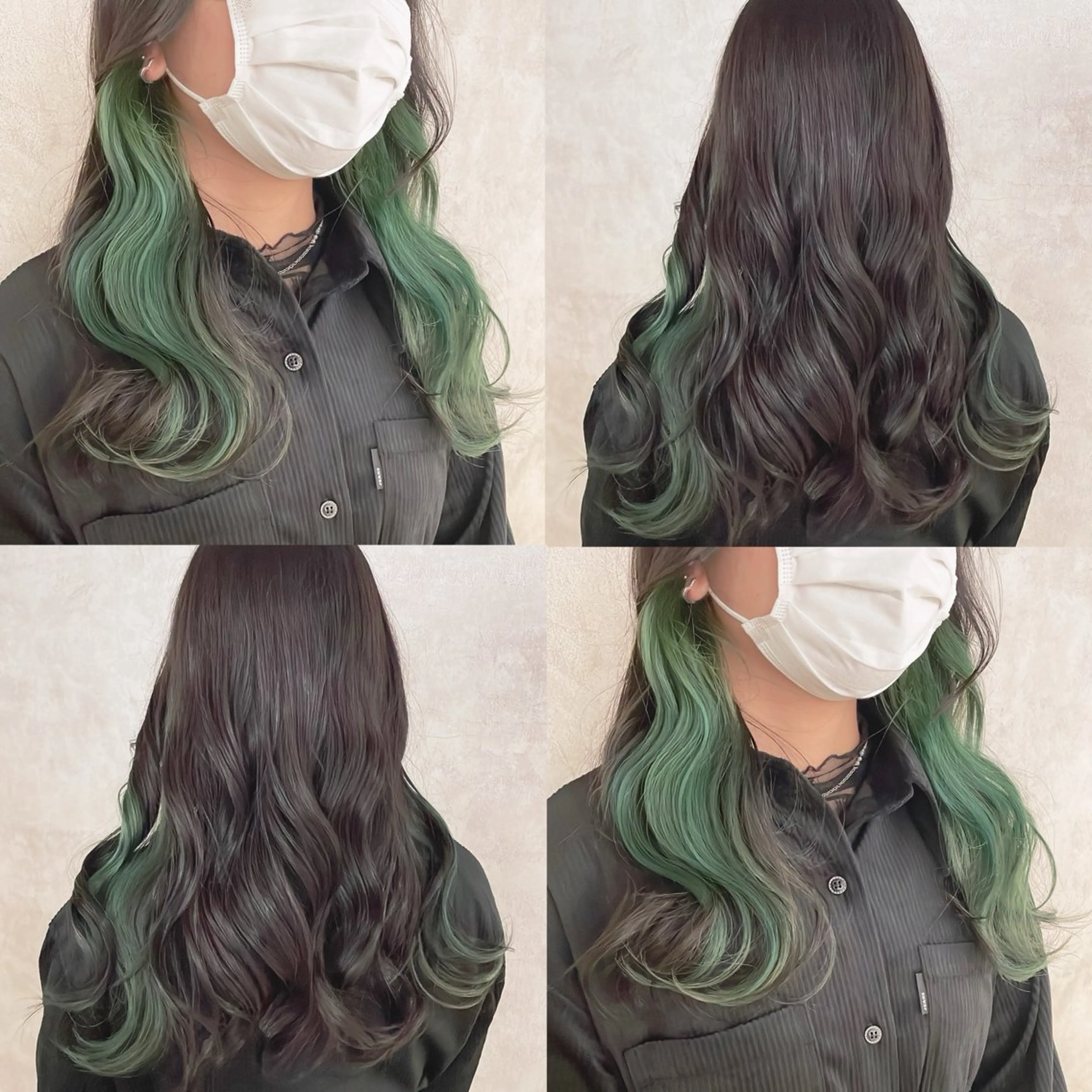 カラー インナーカラー ヘアカラー トリートメント 渋谷:インナーカラー ／🍒エリカ🍒のヘアスタイル