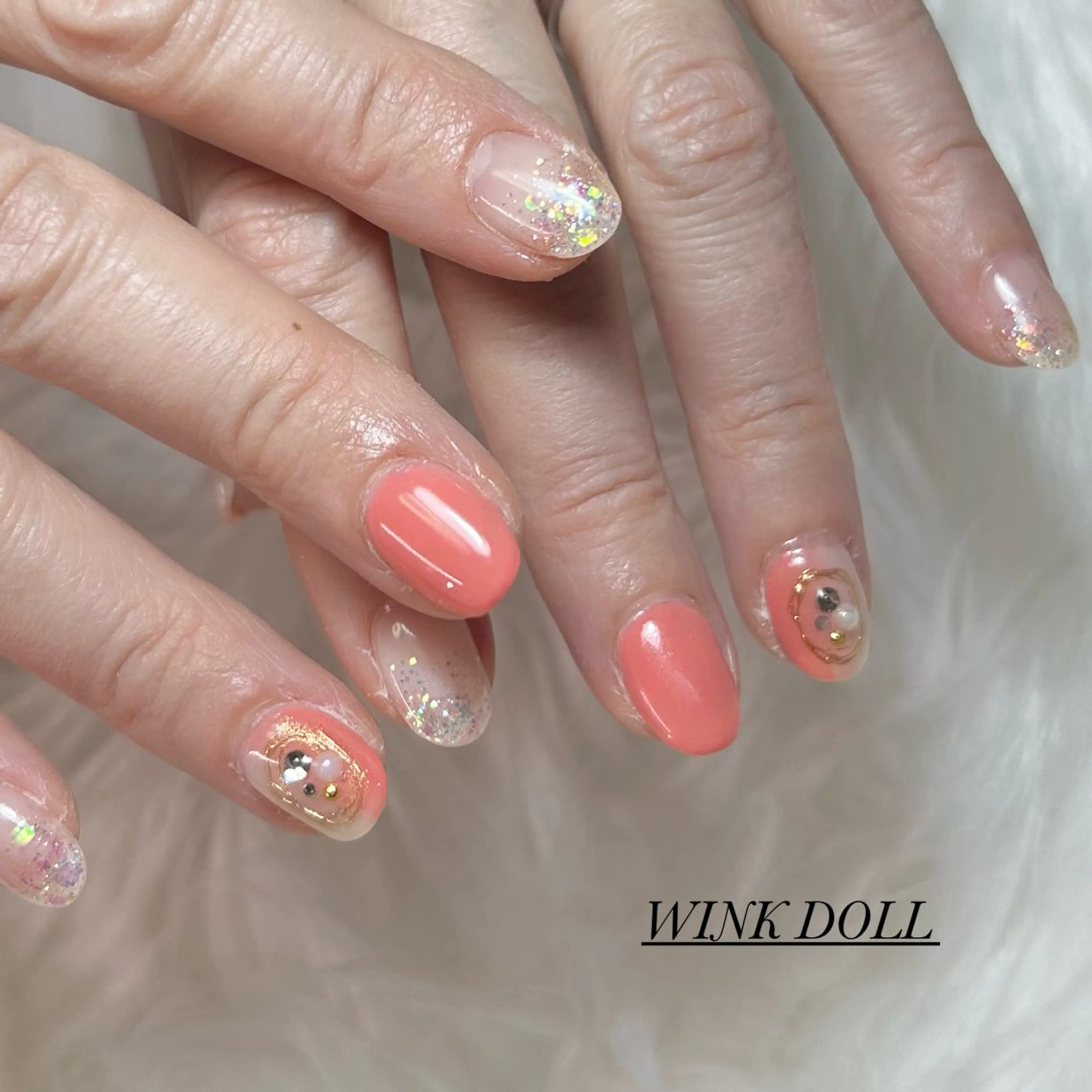 ネイル ハンドネイル WINK DOLL 🌹MIRAIのネイルデザイン