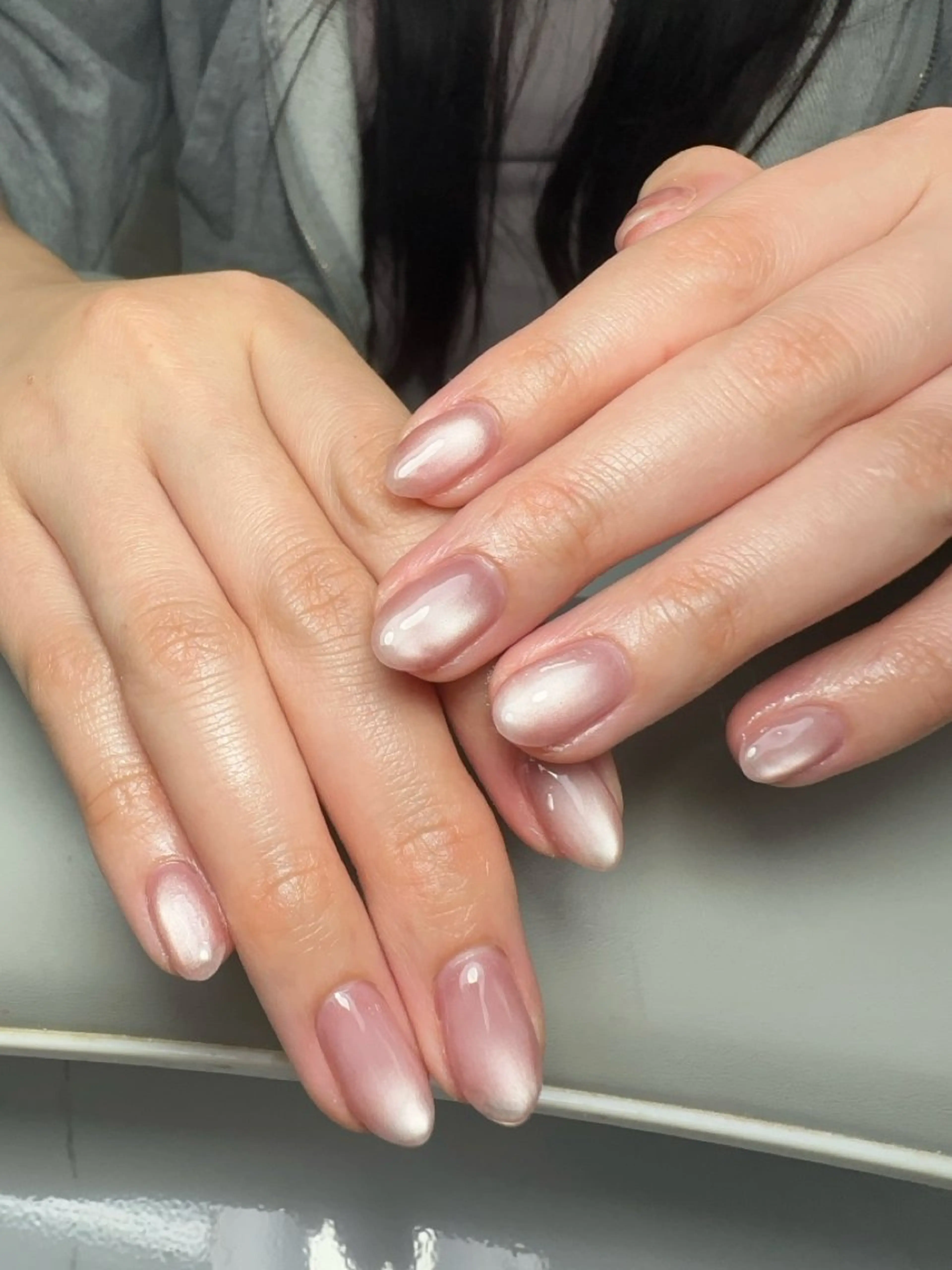 ネイル アートネイル オーロラネイル ガーリー キラキラネイル 韓国ネイル ハンドネイル Minami Nailsのネイルデザイン