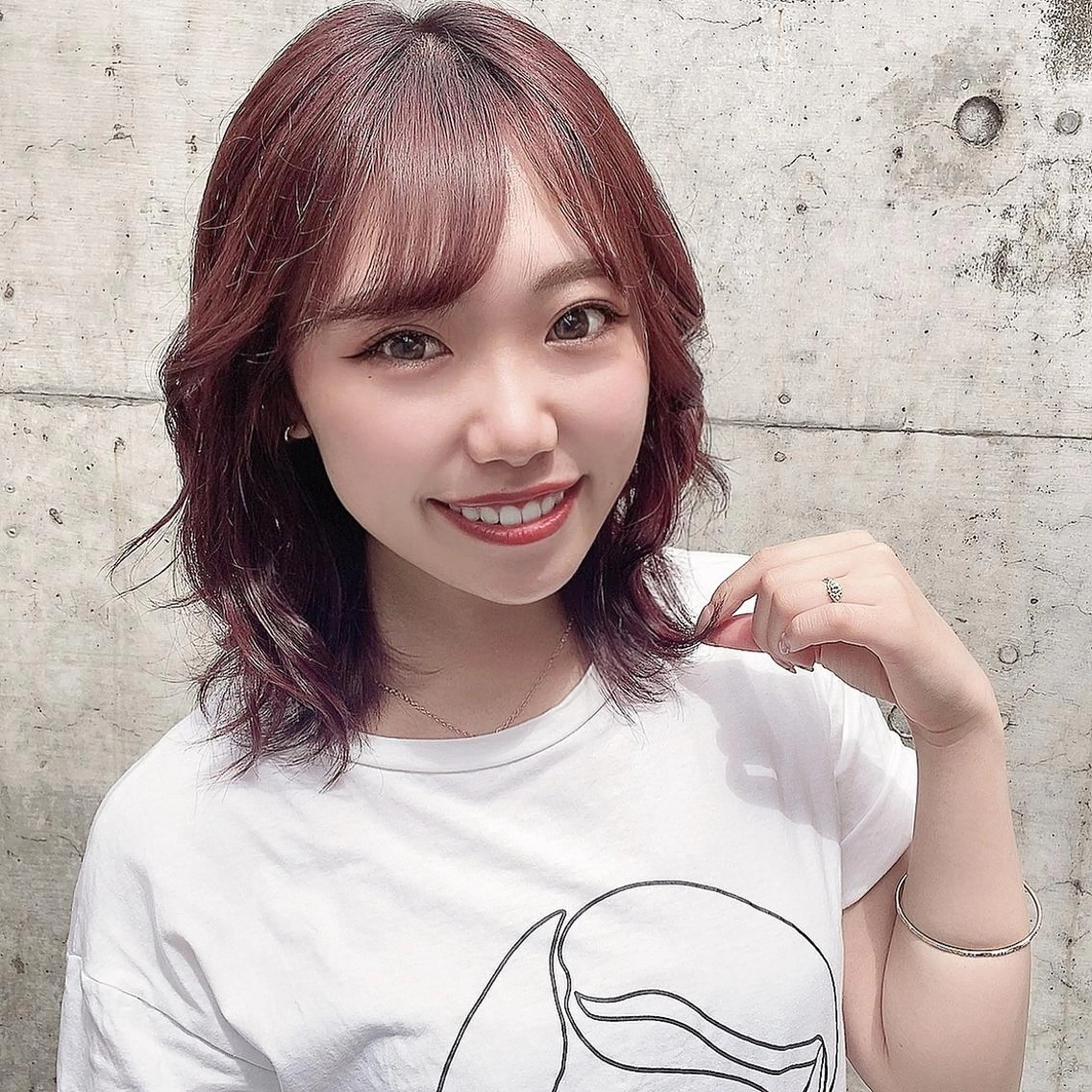 ミディアム ピンクブラウン カット ヘアカラー トリートメント ヘッドスパ ヘアセット 柔らかカラー/ レイヤーYUTO🧋のヘアスタイル