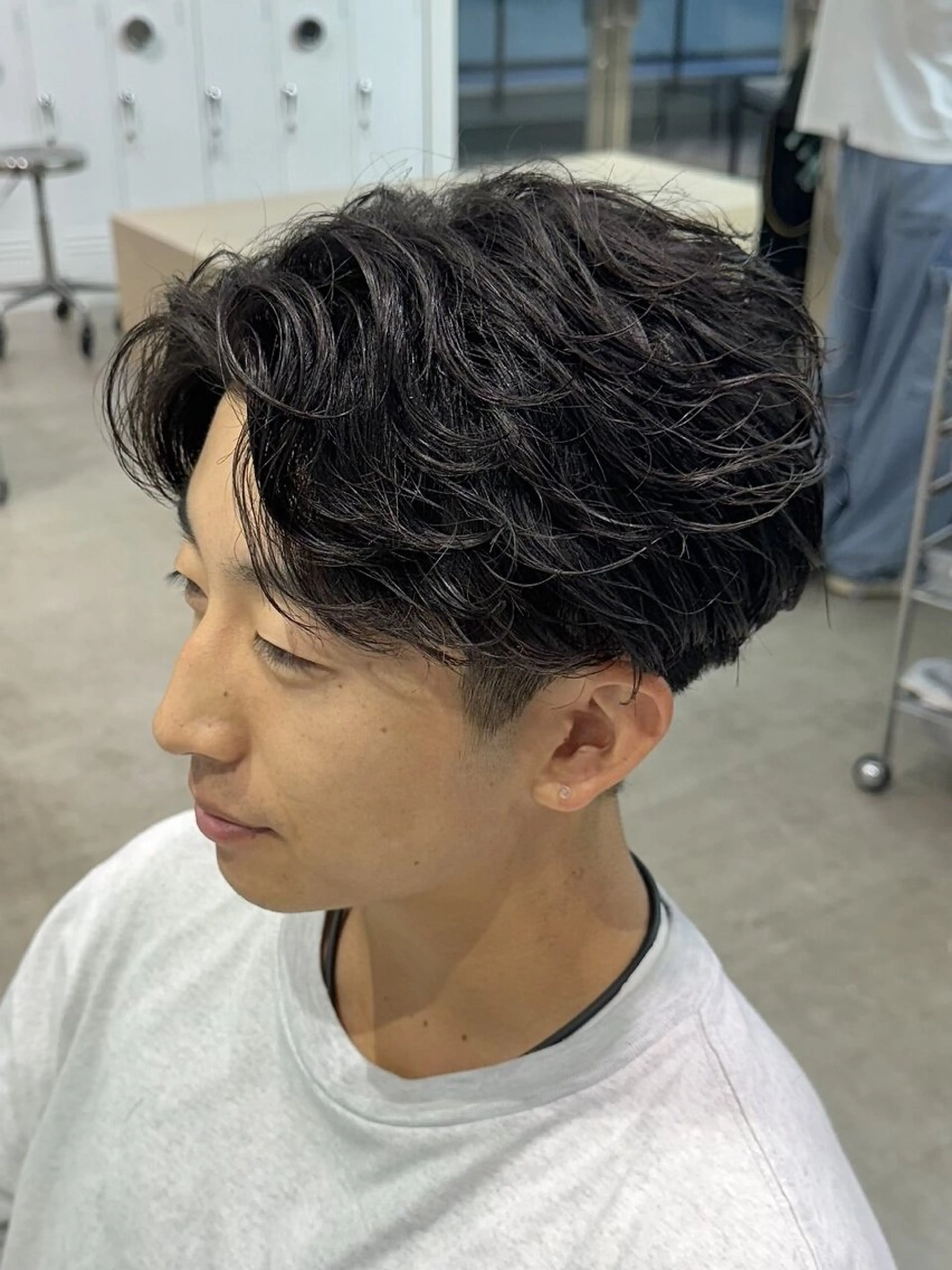 【調布/低価格】メンズカット+フェザーパーマ✨丁寧なカウンセリングの写真