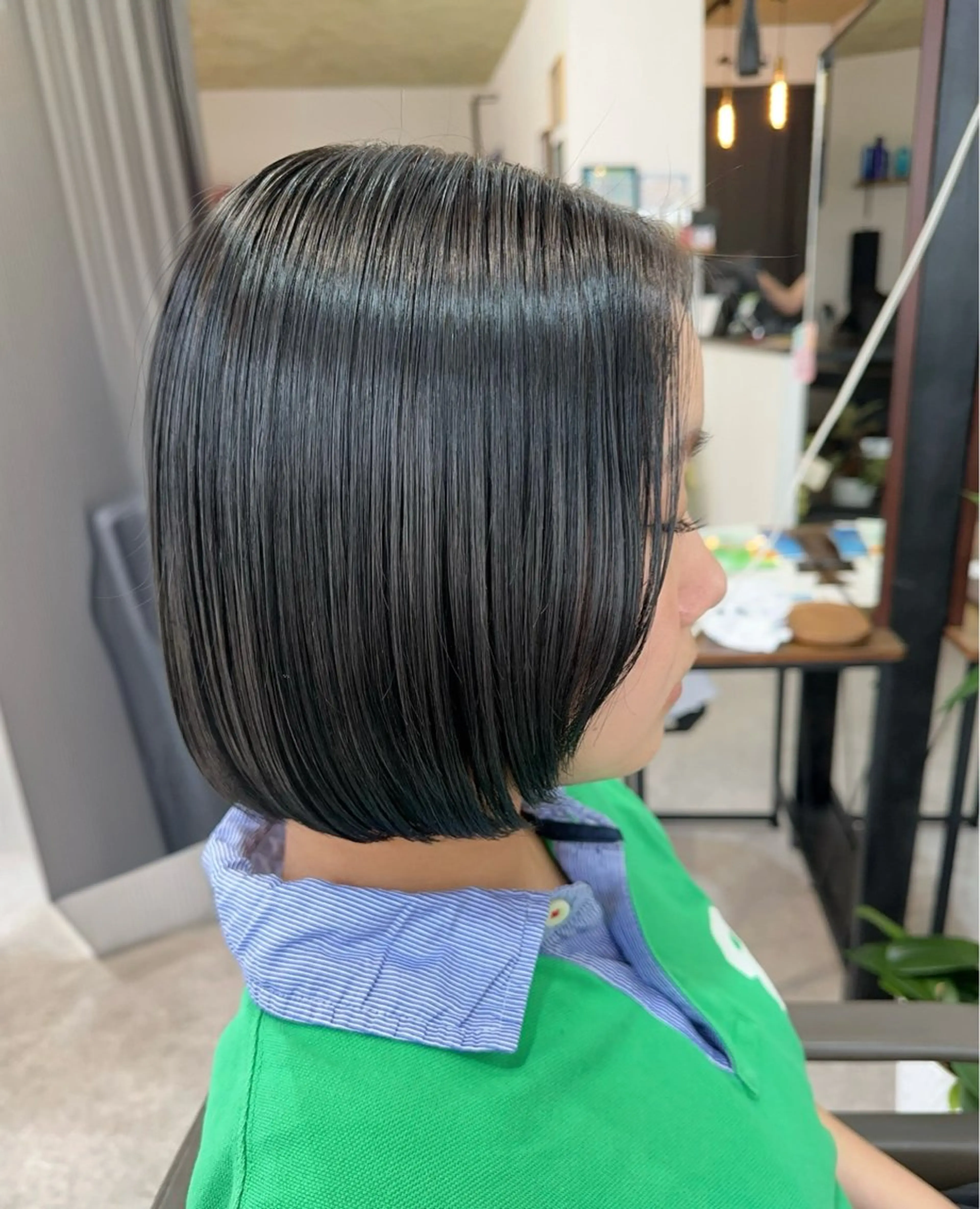 ショート カラー ボブ 顔周りカット レイヤーカット トリートメント カット 姫野 珠羅のヘアスタイル