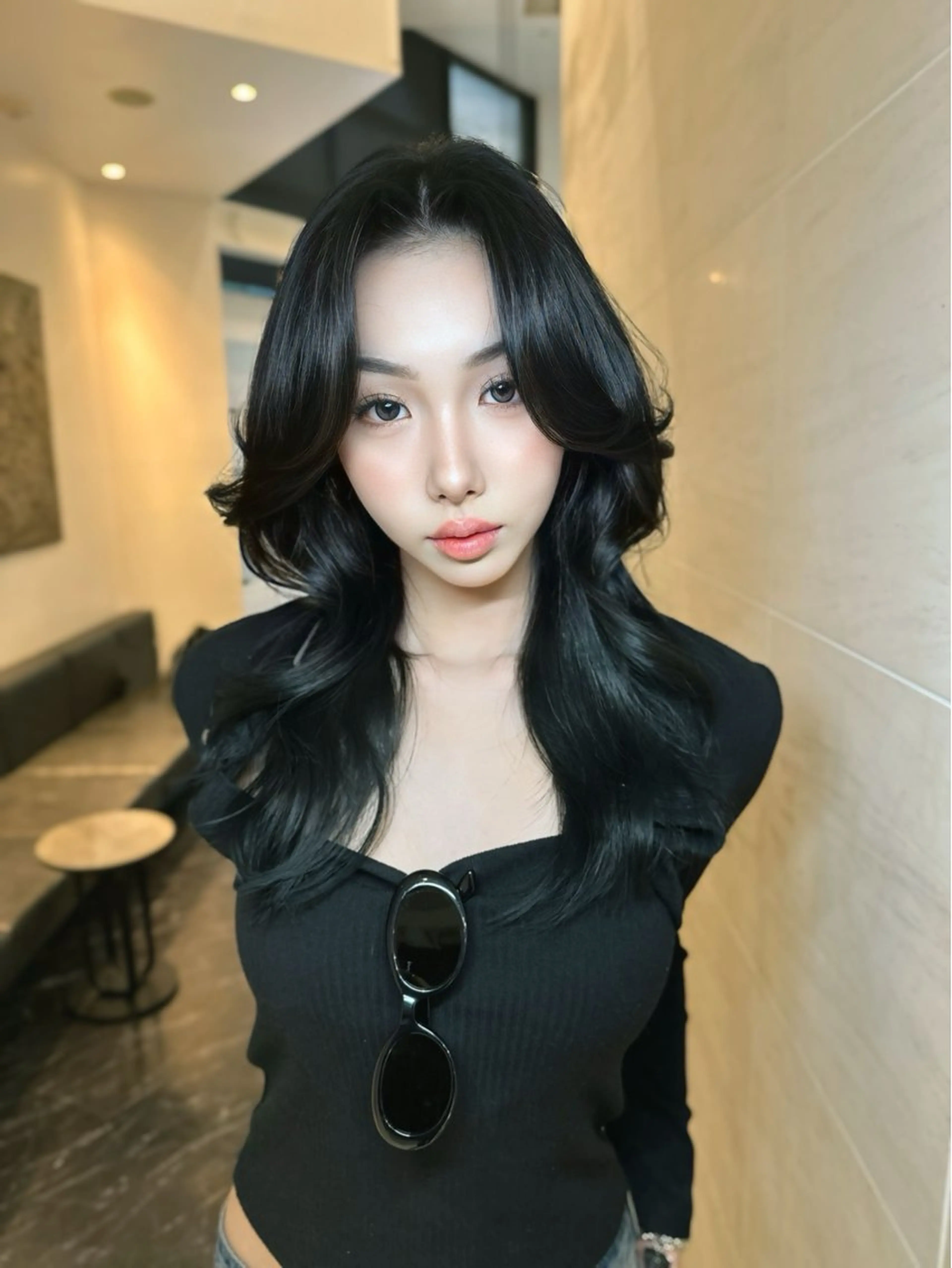 ロング カラー 韓国風ヘア 中韓🇨🇳🇰🇷 🤍TAKAHIROのヘアスタイル