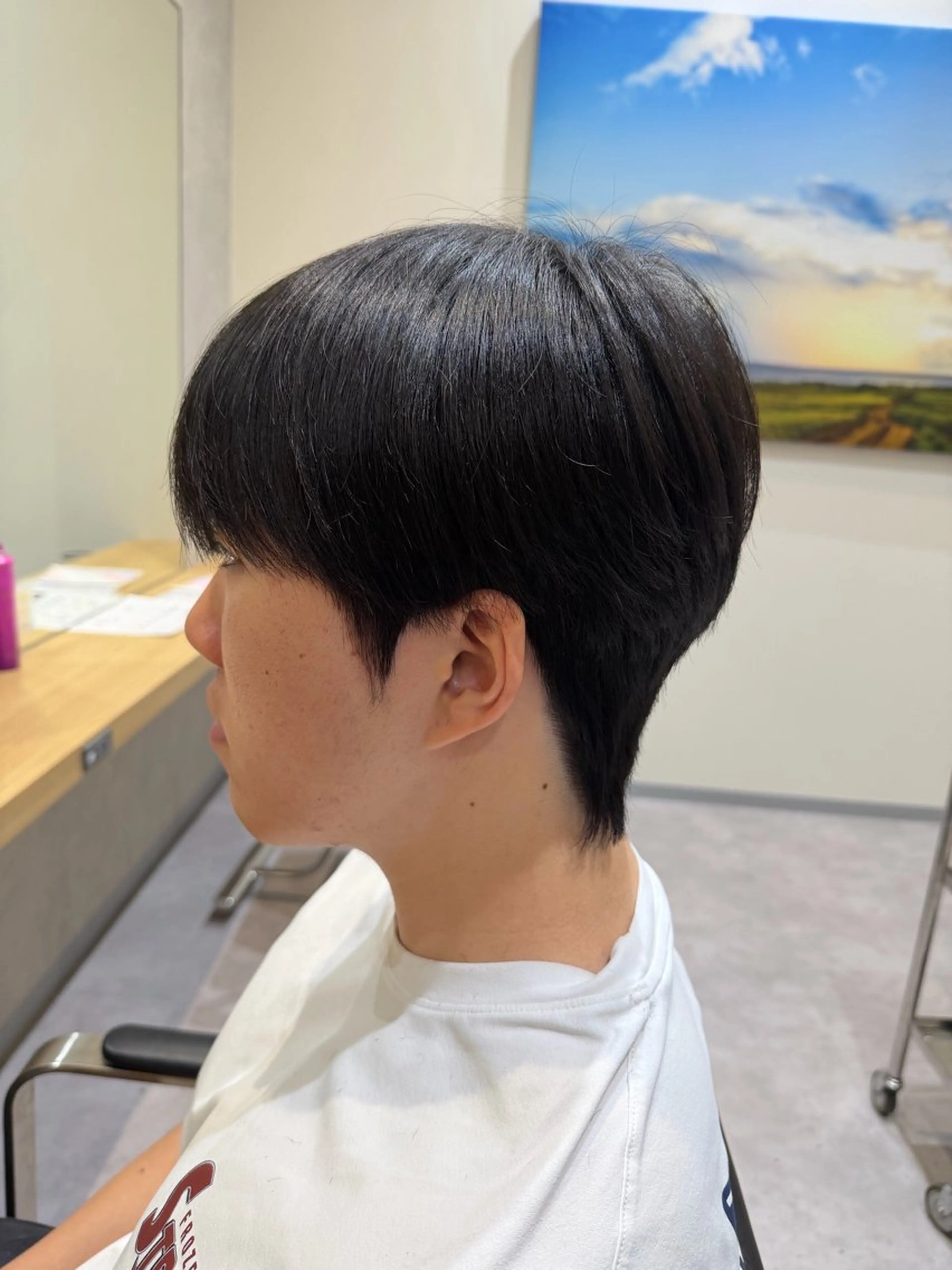 ショート 韓国風ヘア カット パーマ メンズカットモデル/ 栄 伊藤 翔哉のヘアスタイル