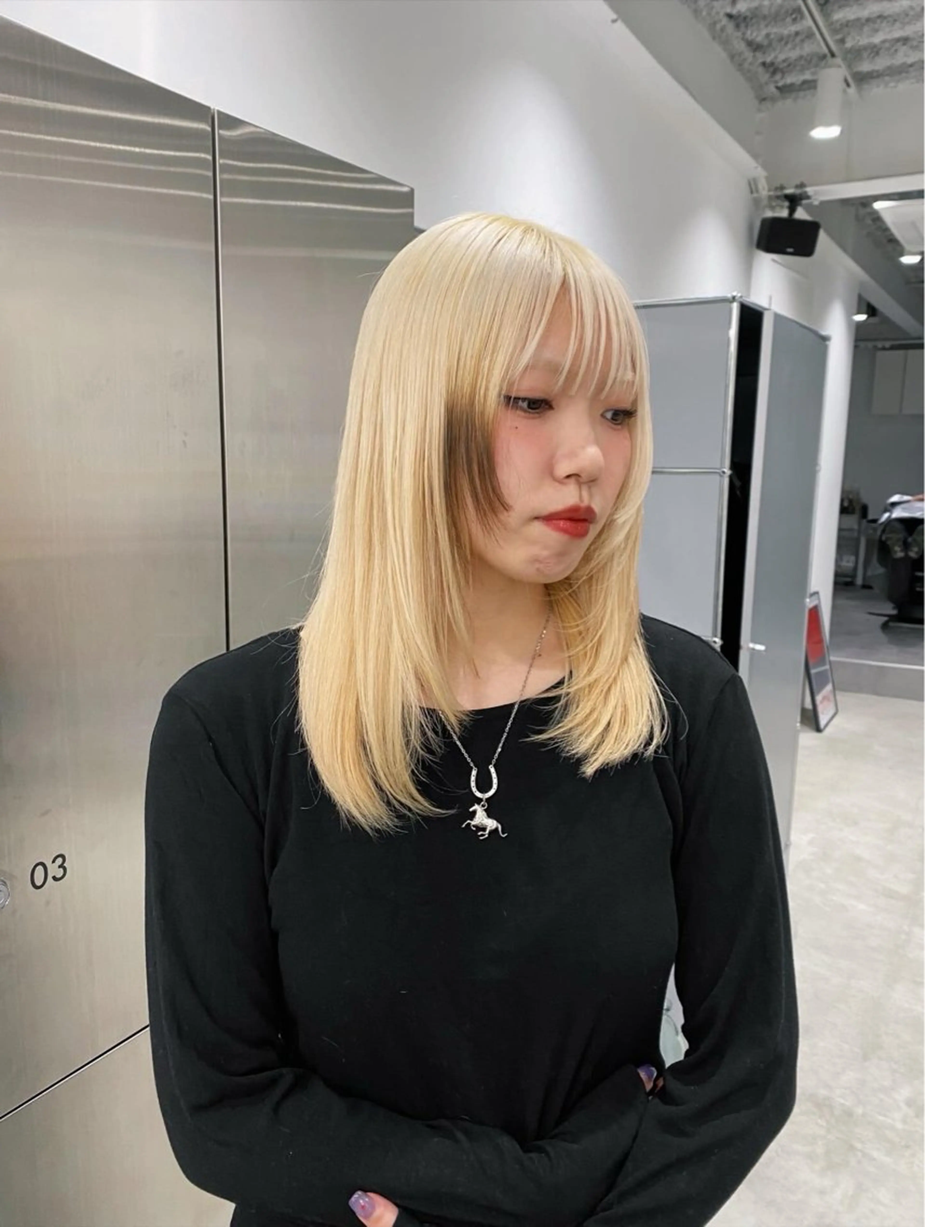 セミロング カラー ヘアアレンジ ヘアカラー トリートメント トレンド/天神大名 カラー特化/レイヤーのヘアスタイル