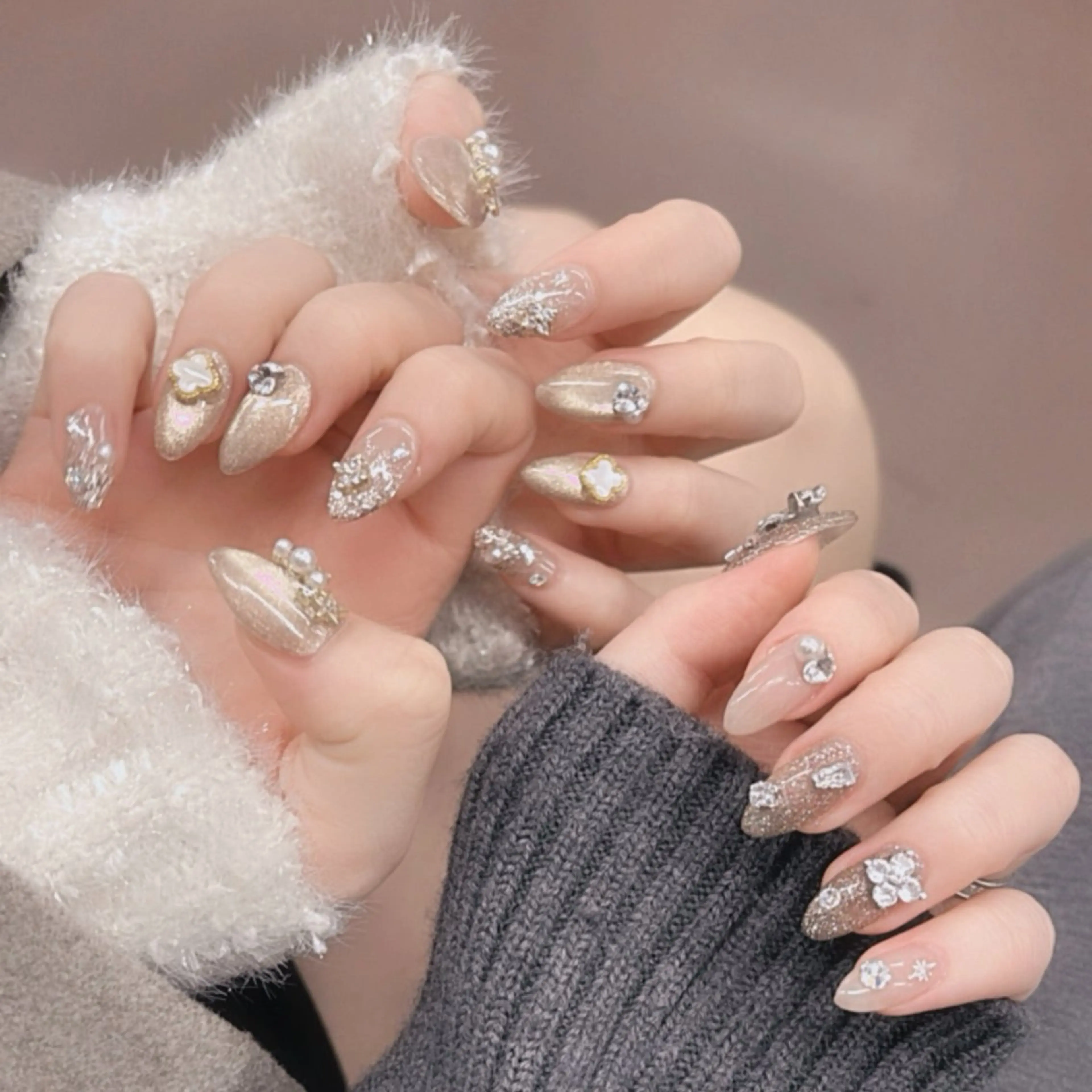 ネイル ハンドネイル 透明感/フィルイン/ 亀戸5分ラシュシュのネイルデザイン