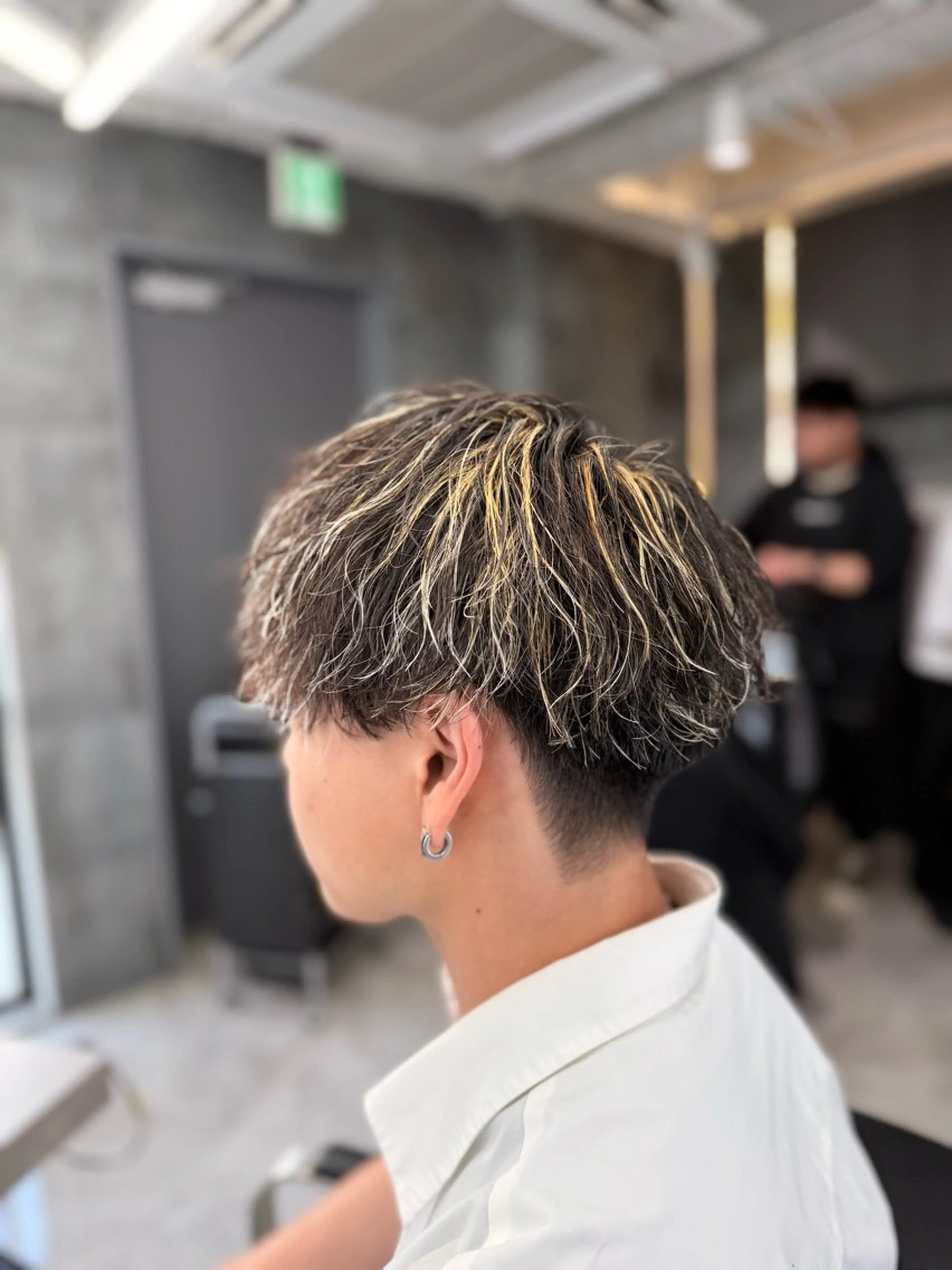 ミディアム カラー パーマ カット ヘアカラー パーマ メンズ特化美容師/ 四辻 凱斗のヘアスタイル