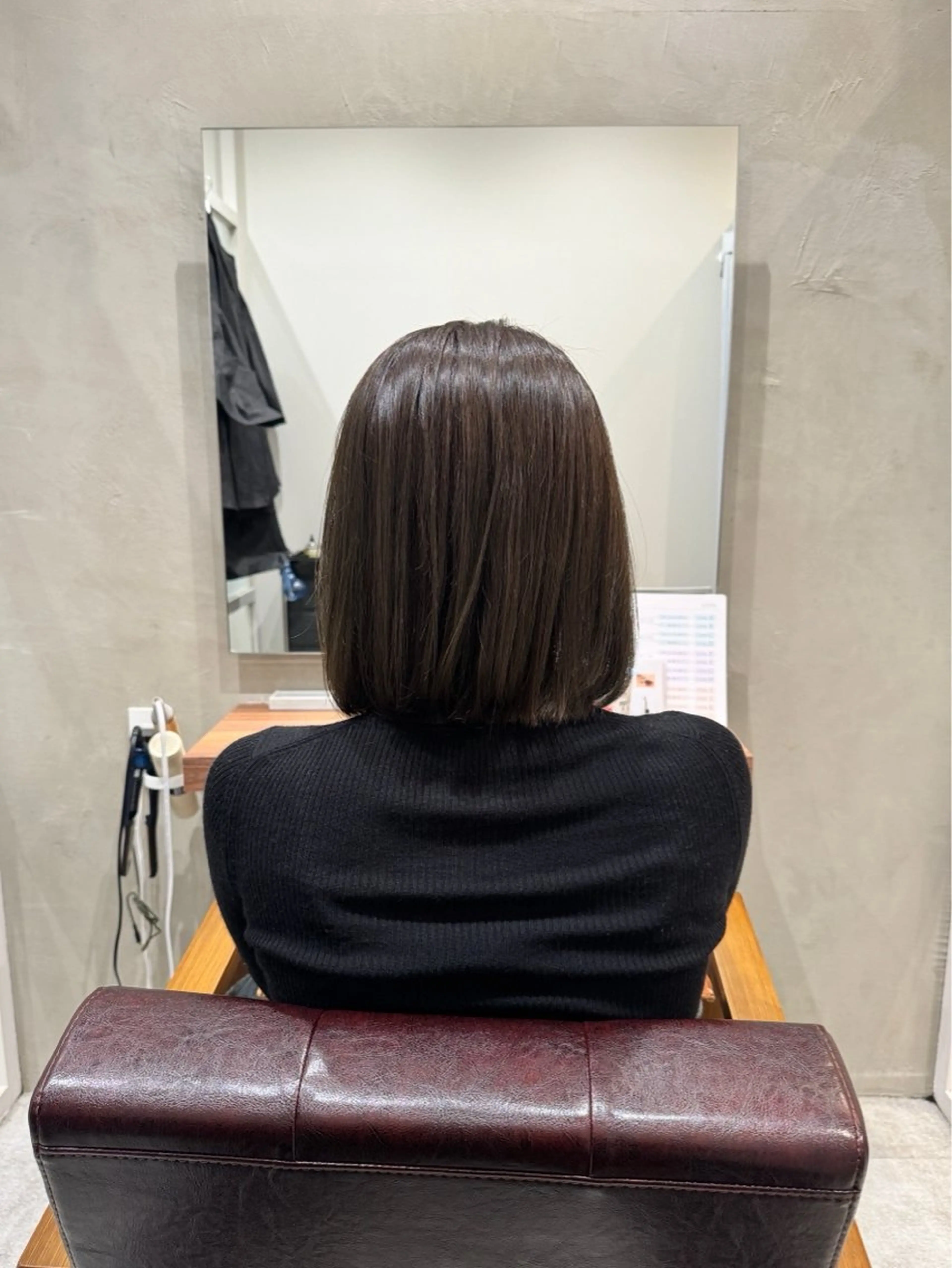 ミディアム カット ヘアカラー トリートメント 新宿 /髪質改善/ 縮毛矯正/ヒュウガのヘアスタイル