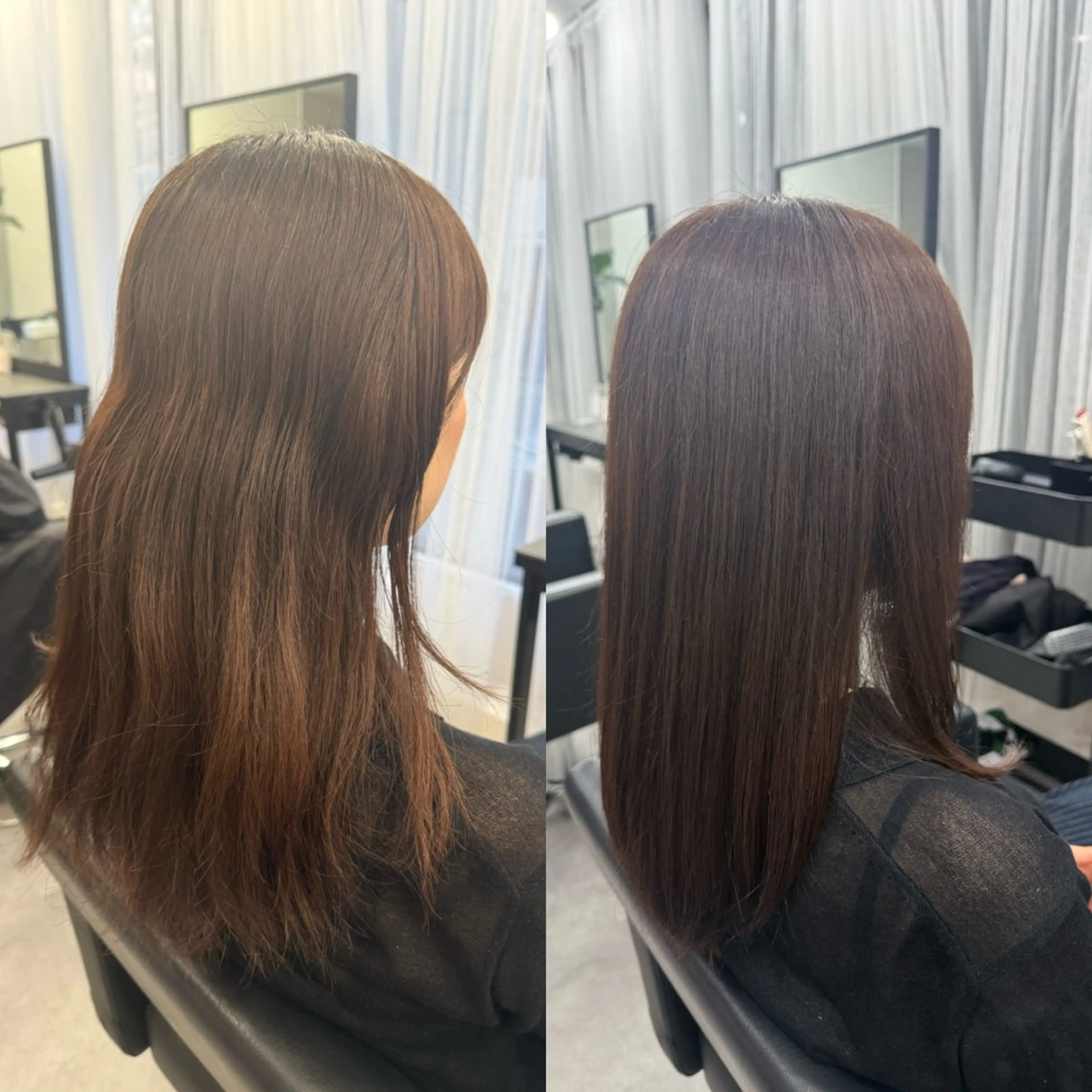 セミロング カラー カット ヘアカラー トリートメント 【CLOVE】阿世賀 潤のヘアスタイル