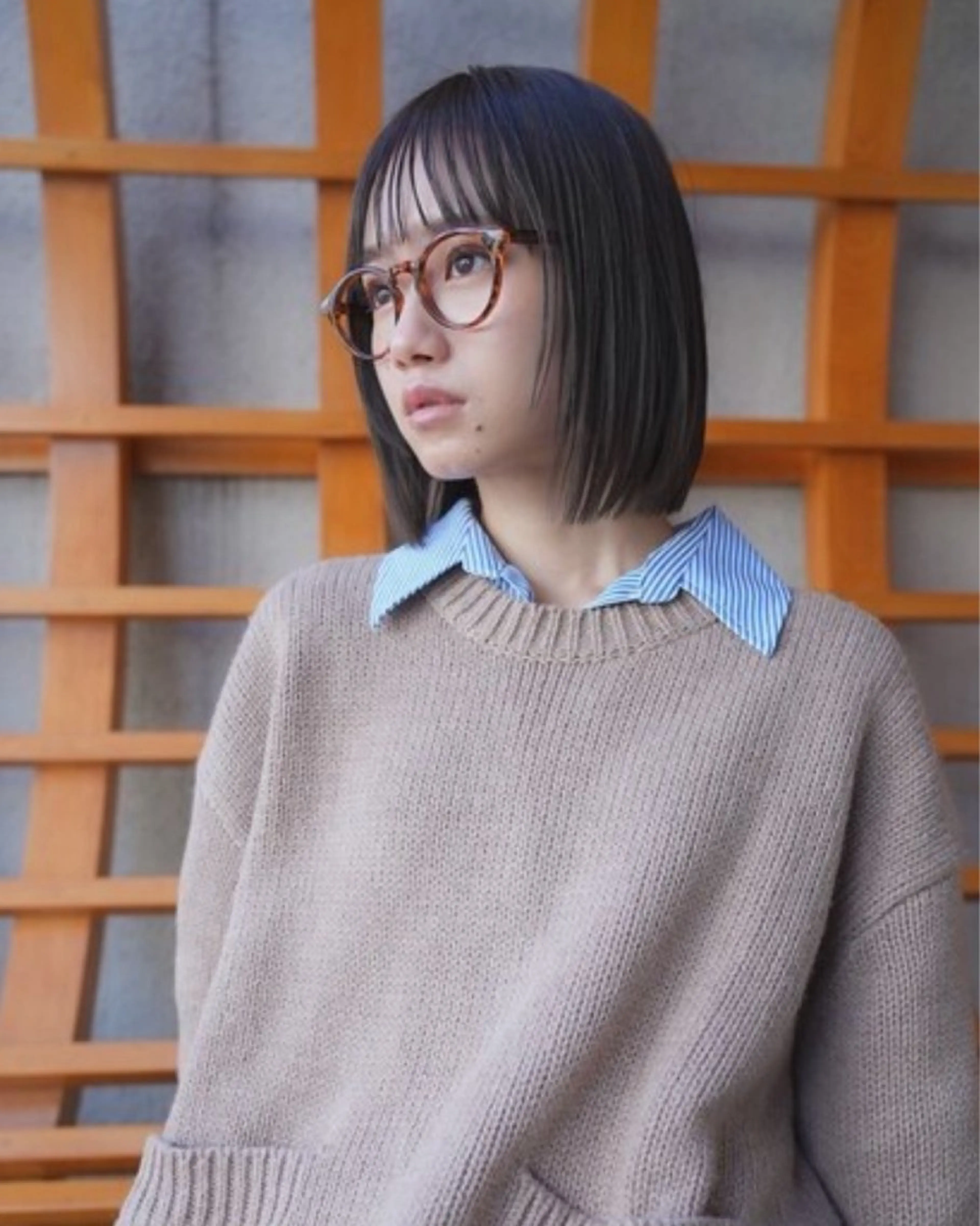 ミディアム 学生 透明感カラー🫧 nanamiのヘアスタイル