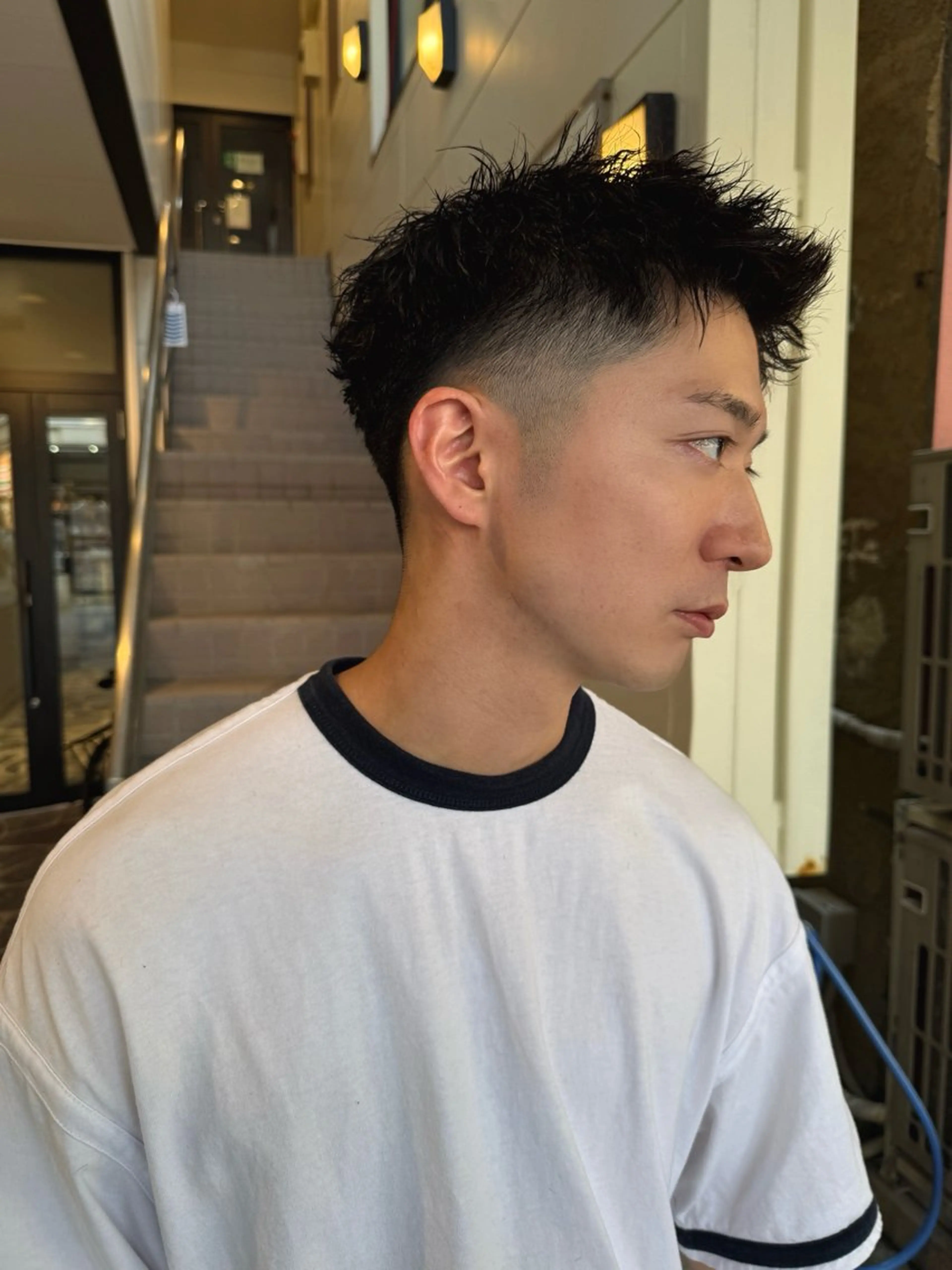 パーマ メンズ メンズパーマ スパイキーショート カット パーマ SHICUNEアサミ /ショート/メンズのヘアスタイル