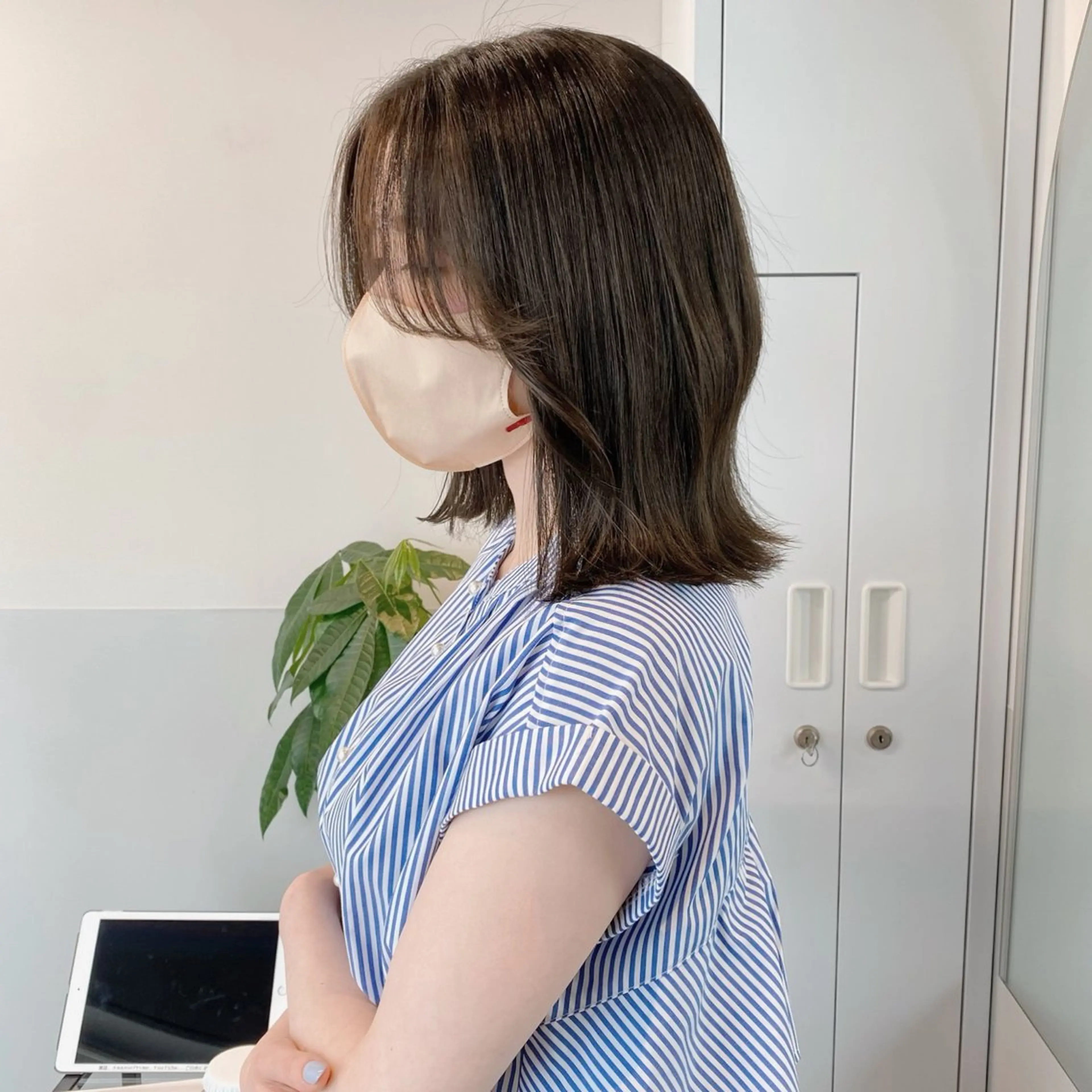 ミディアム カラー ヘアアレンジ ブリーチなしカラー/ 髪質改善/寺門束のヘアスタイル