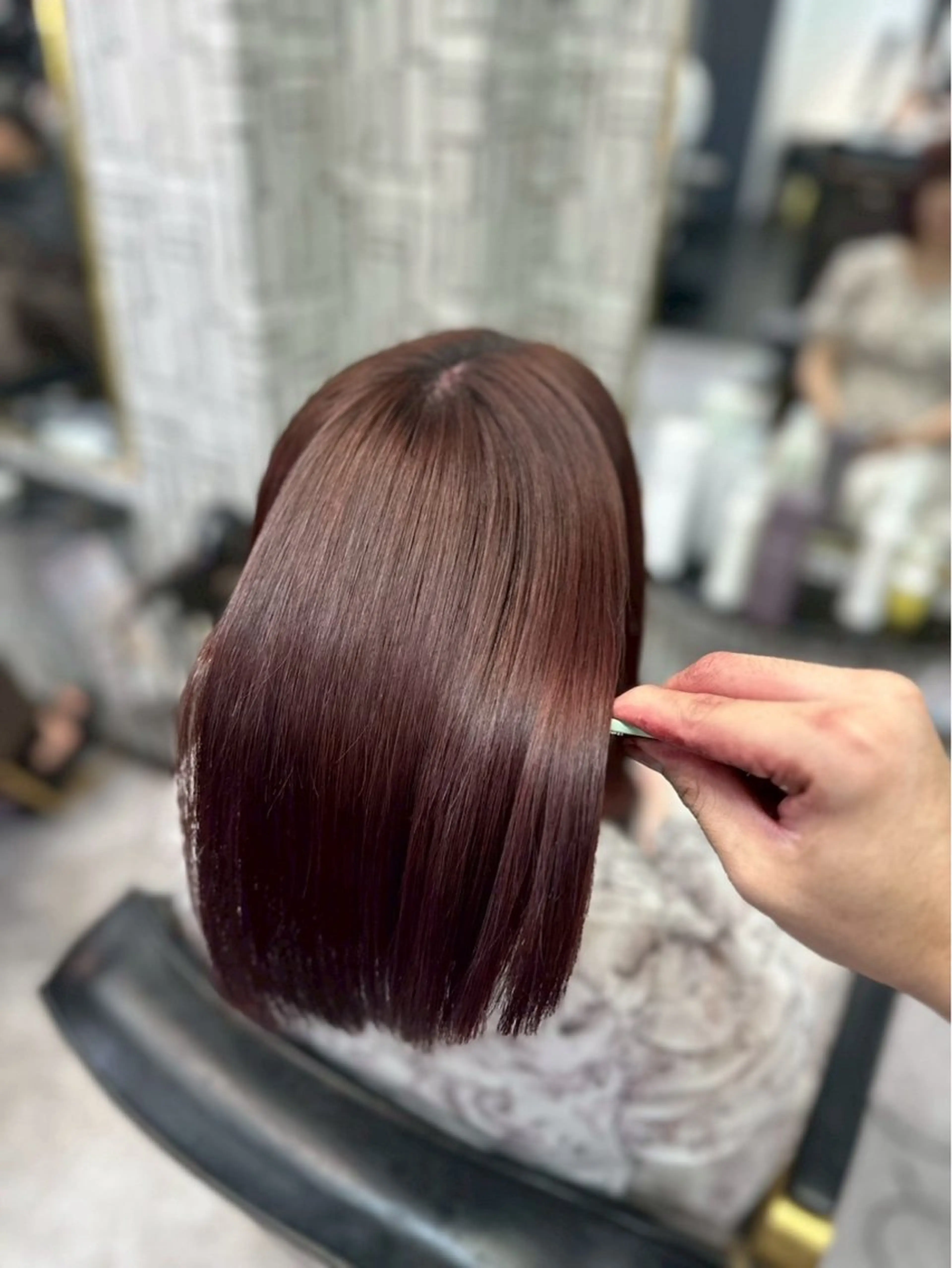 ロング 北村 理奈のヘアスタイル