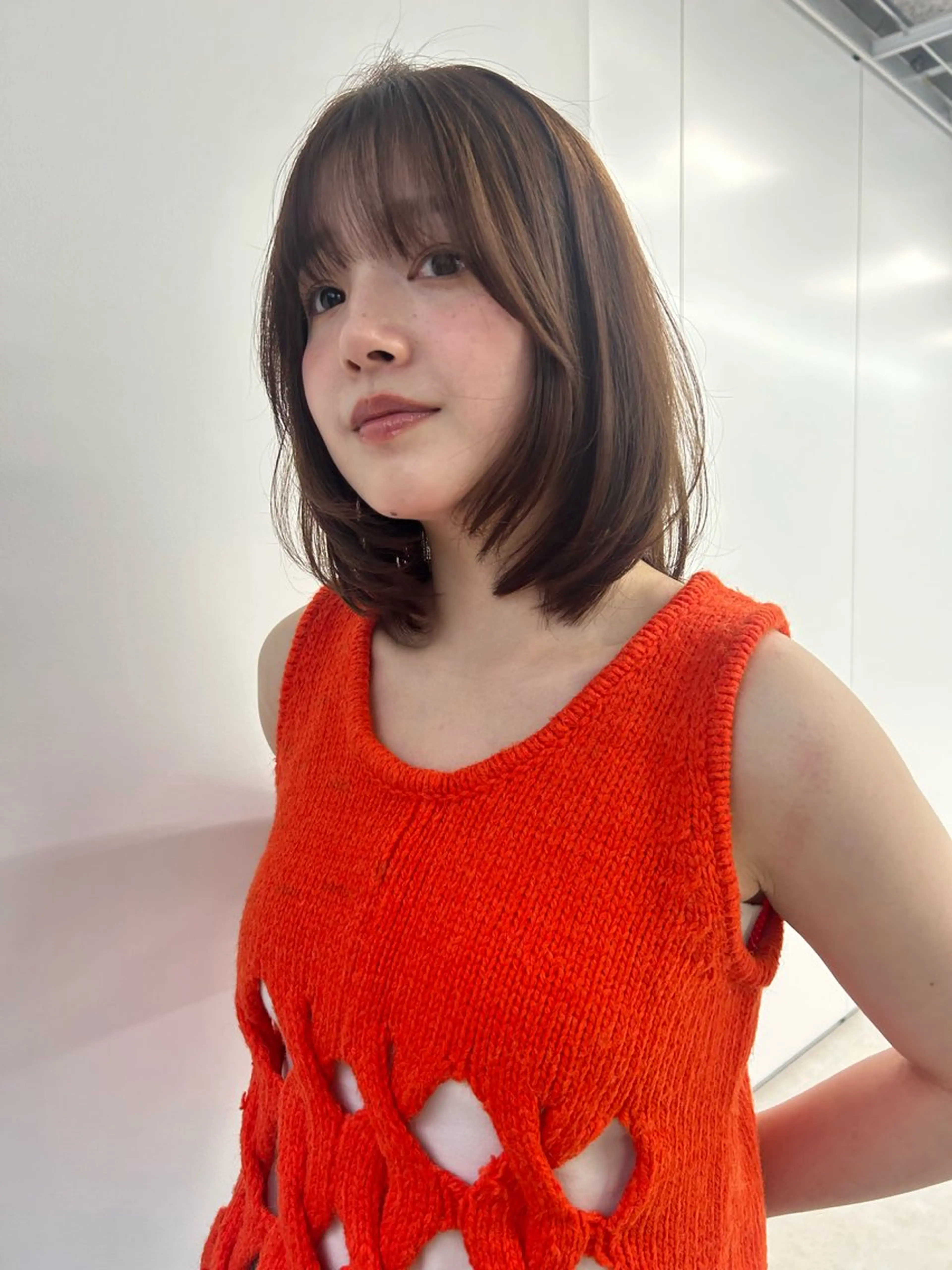ミディアム カラー ヘアカラー 艶カラー🐳🫧 サヤカ 🐳のヘアスタイル