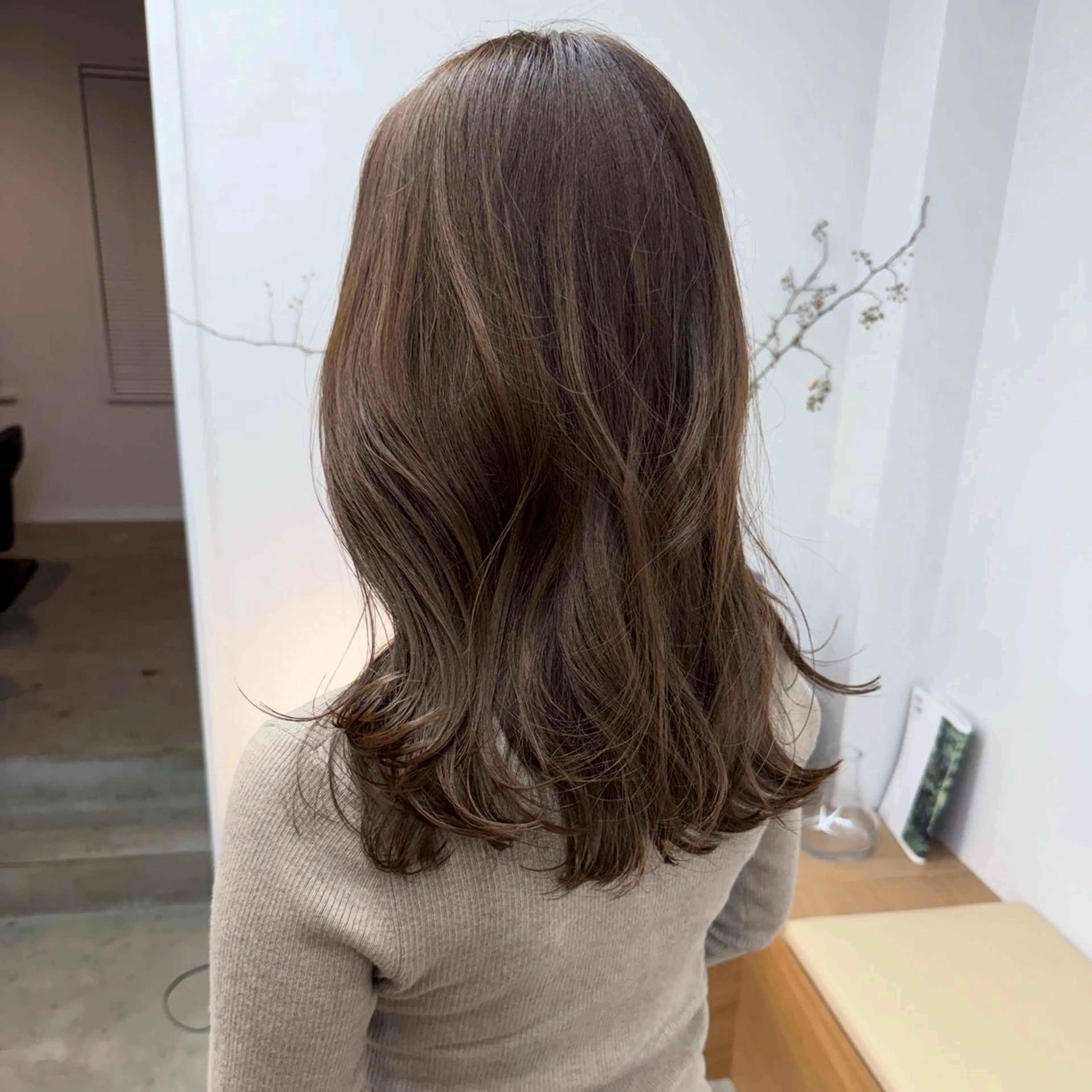 ミディアム カラー ヘアカラー 坂本 圭太朗のヘアスタイル