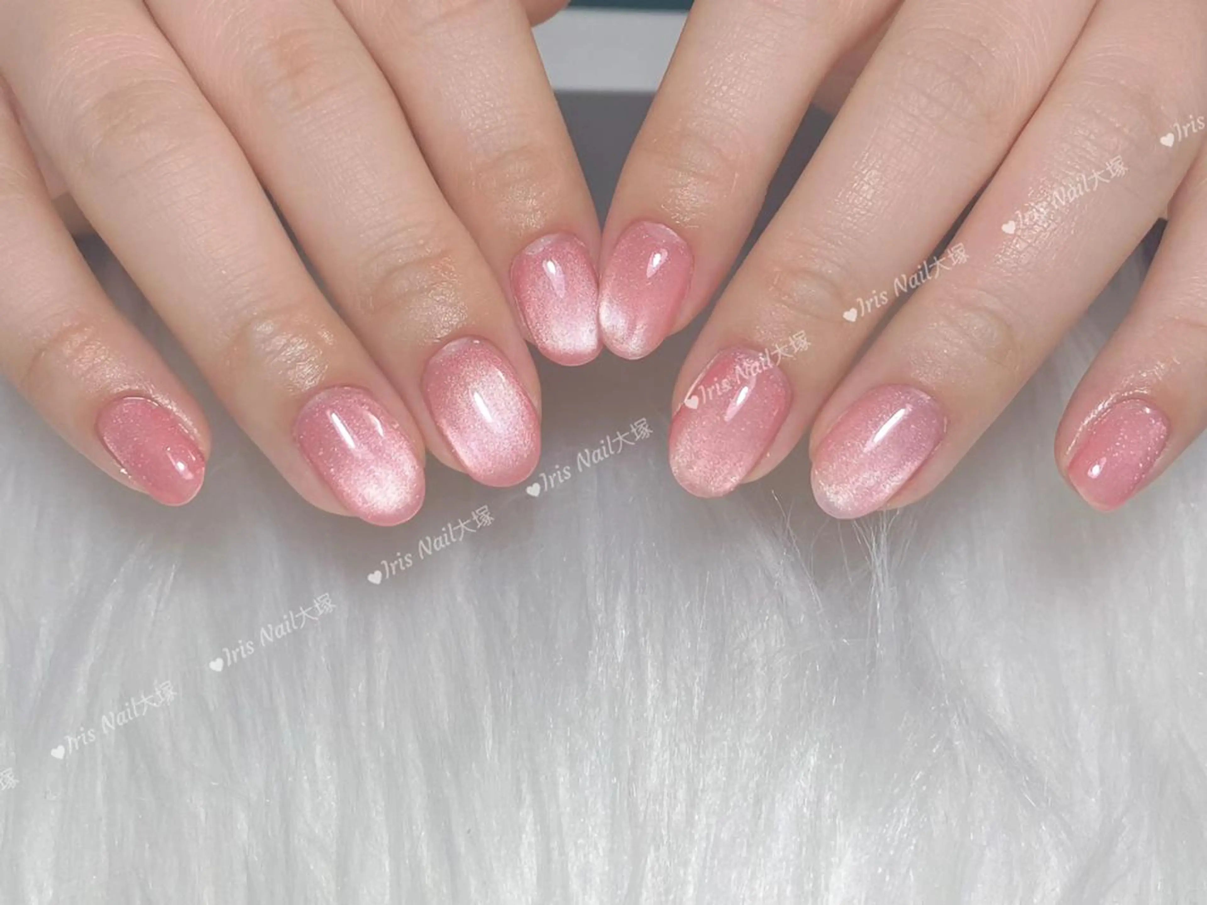 ネイル マグネットネイル ワンカラーネイル ハンドネイル ハンドケア 金田 花子のネイルデザイン