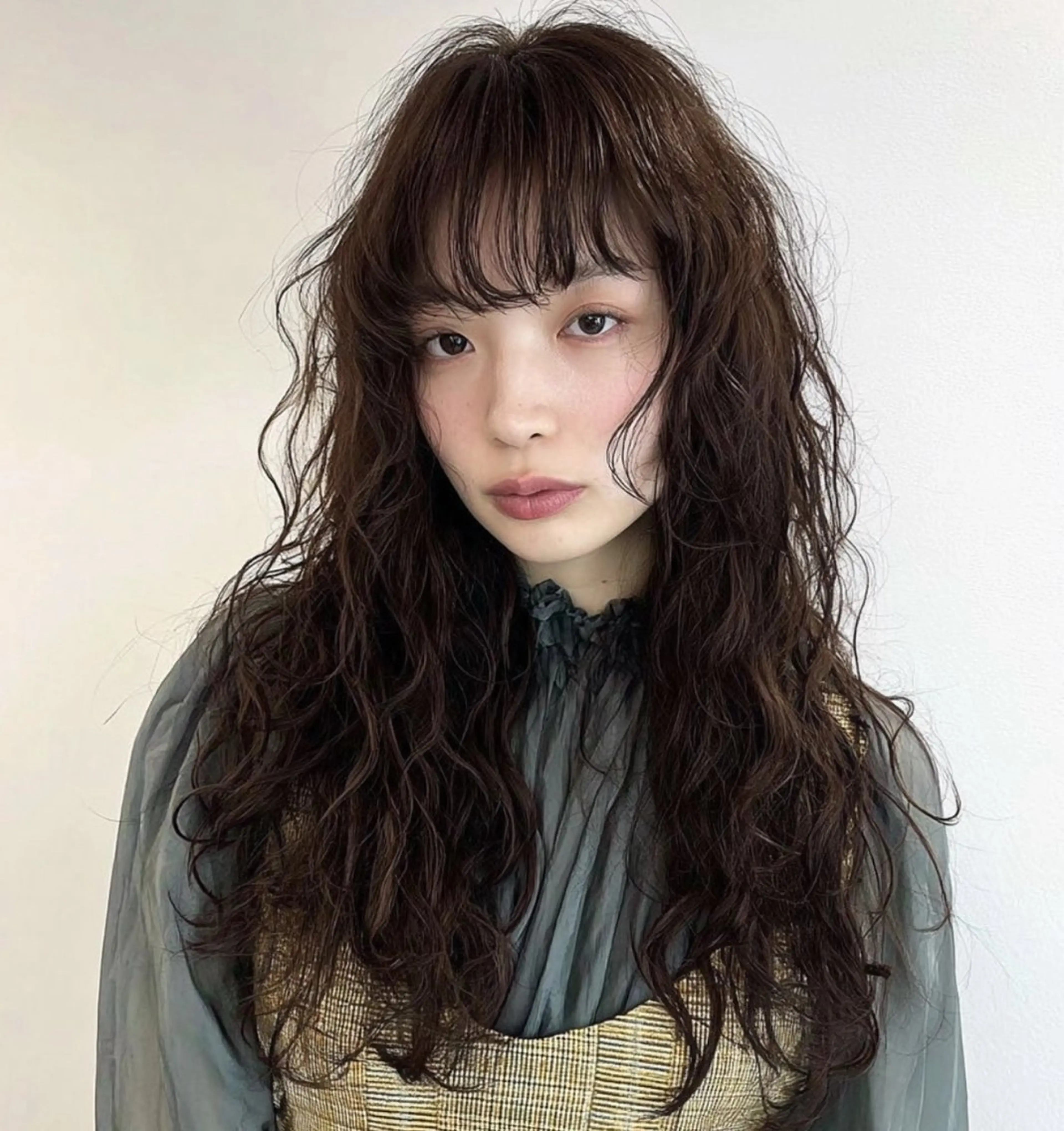 パーマ RIN パーマ/暖色カラーのヘアスタイル