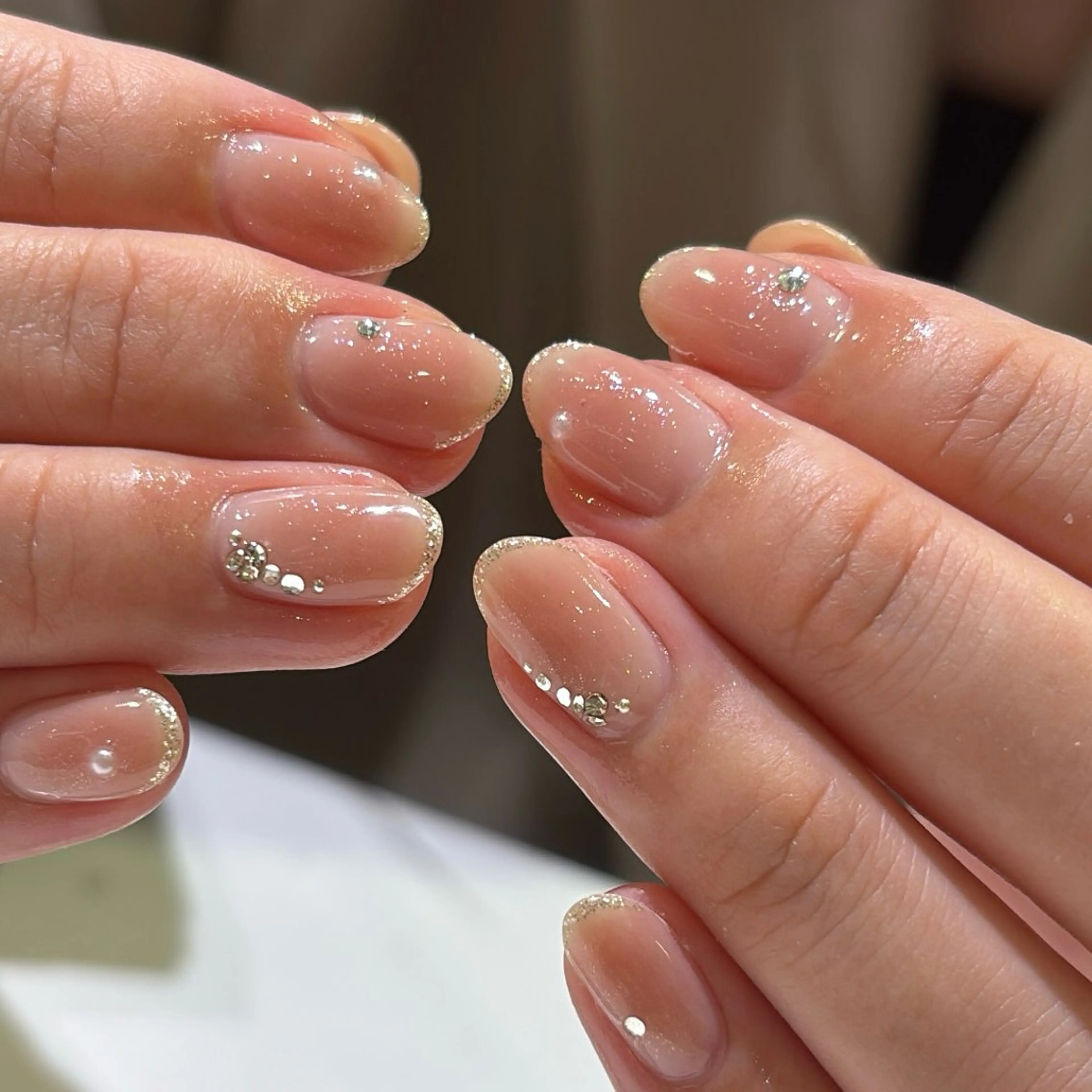 ネイル チークネイル ハンドネイル amuu/ knnのネイルデザイン