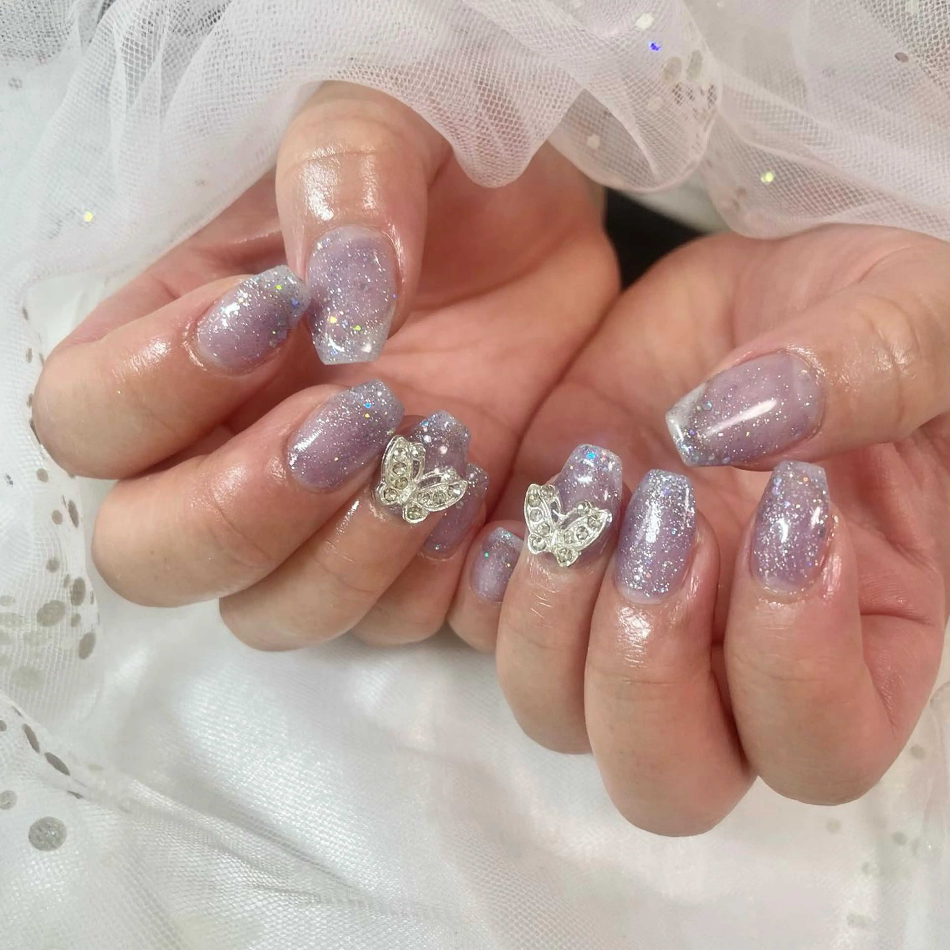 ネイル キラキラネイル ハンドネイル 🎀AYAKO 🎀中韓ネイルのネイルデザイン