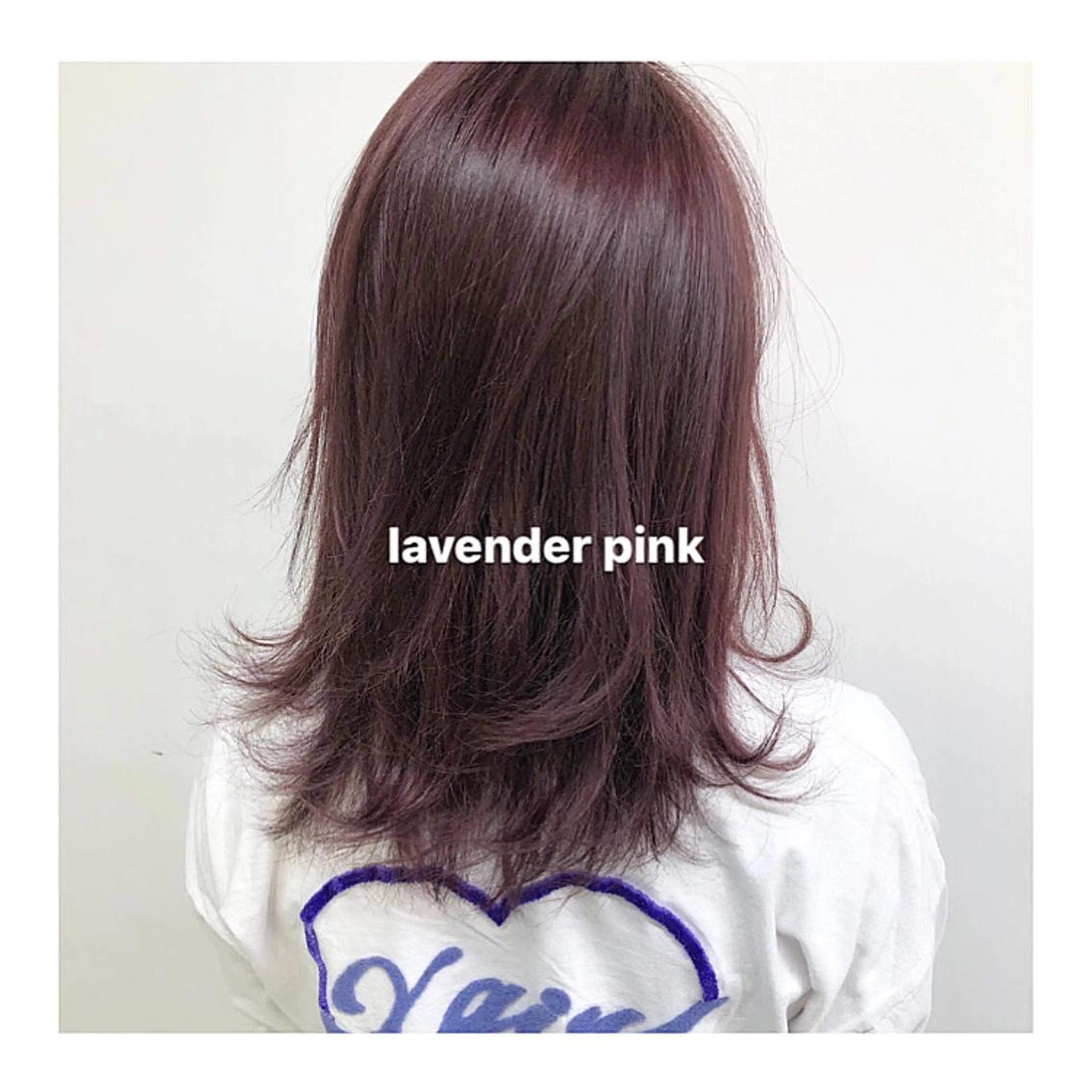 ミディアム カラー ラベンダーカラー ラベンダーピンク ピンクカラー レイヤーボブ/ボブ 仲川和人のヘアスタイル