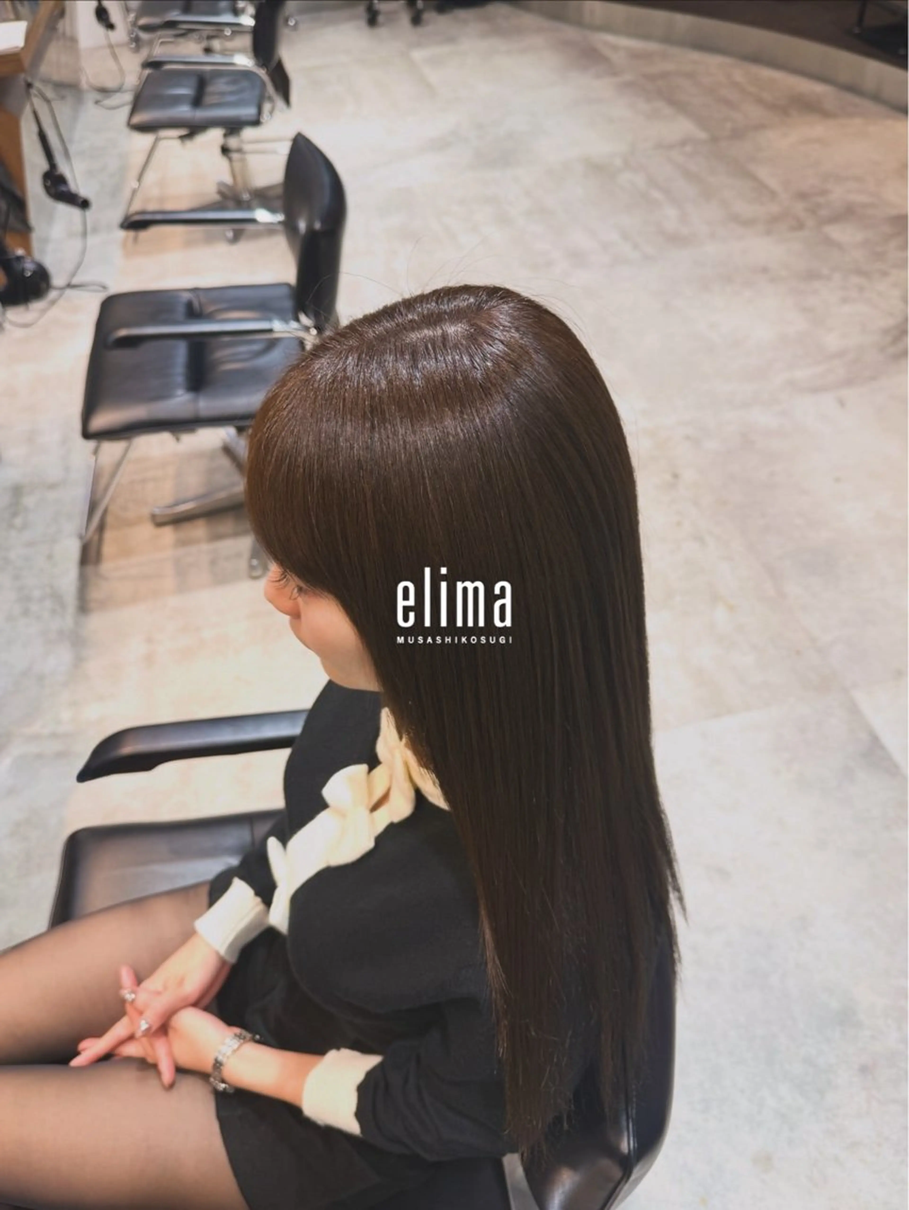 ロング カラー ヘアカラー トリートメント 髙橋碧 透明感カラー / fifthパーマのヘアスタイル