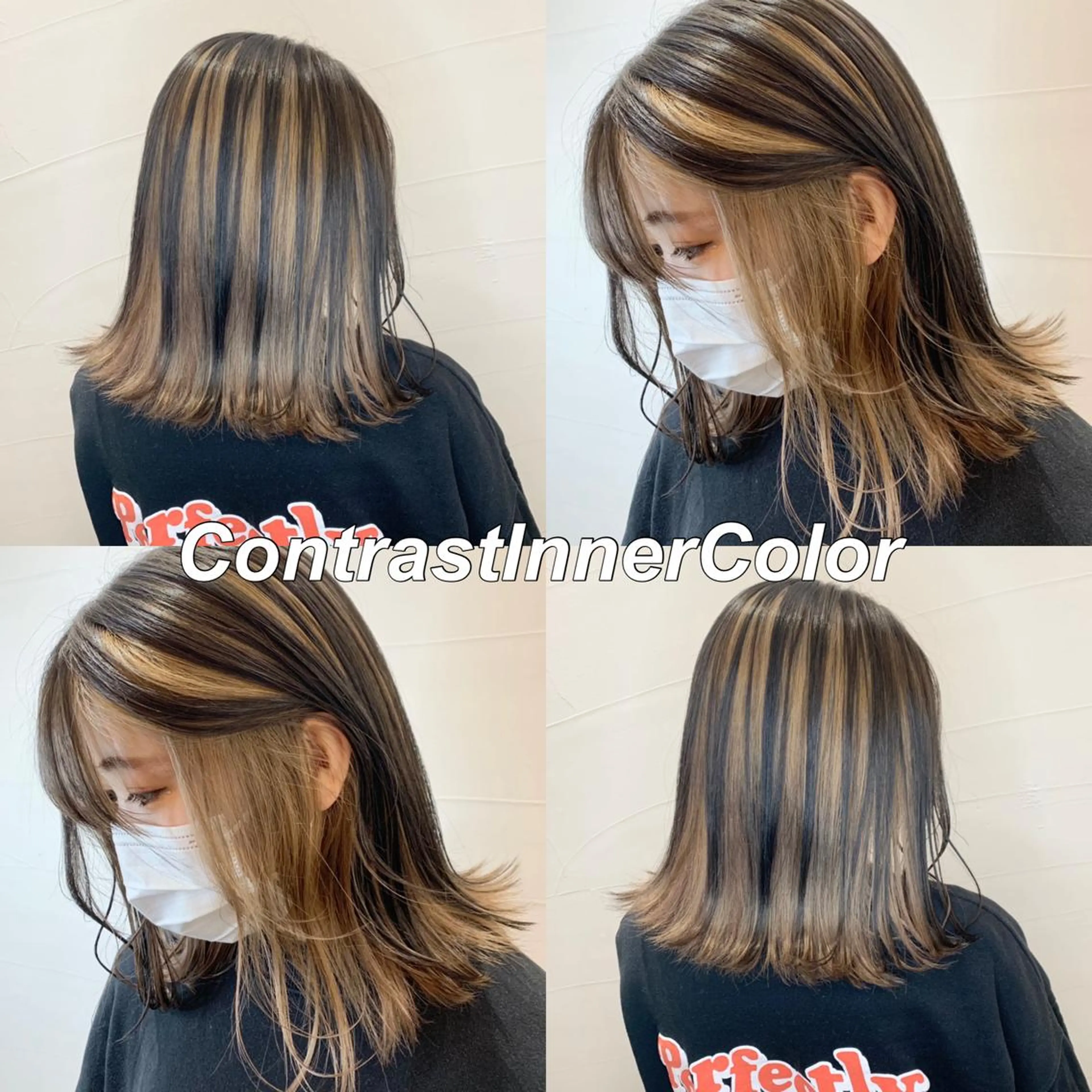 カラー アディクシーカラー バレイヤージュ ブリーチ ケアブリーチ 透明感カラー ヘアカラー 水戸/ブリーチカラー ♠️♠️會澤遼真のヘアスタイル