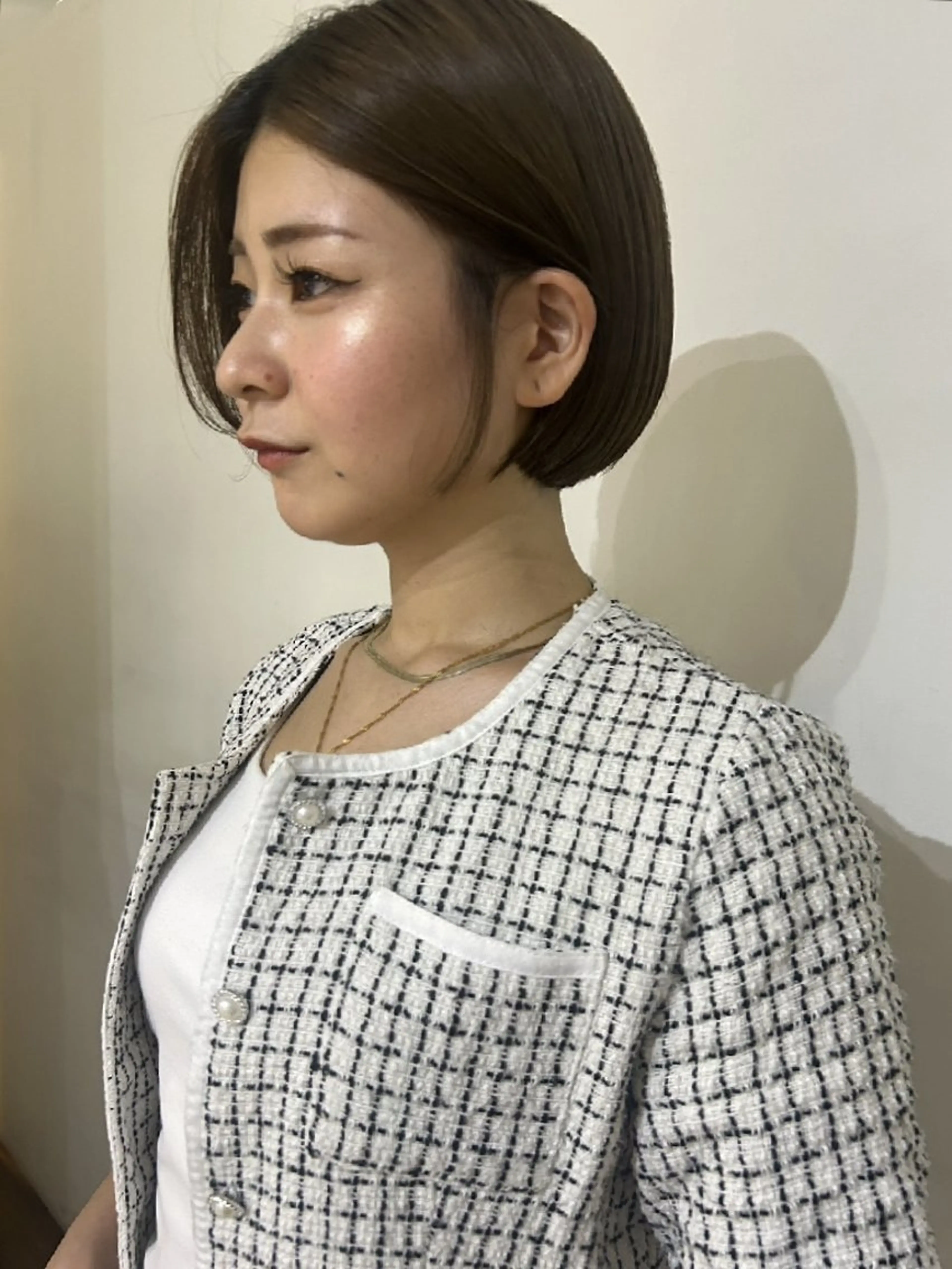 ショート ボブレイヤー ボブ レイヤーカット カット ヘアカラー トリートメント ボブ人気No,1✨ TAME副店長のヘアスタイル