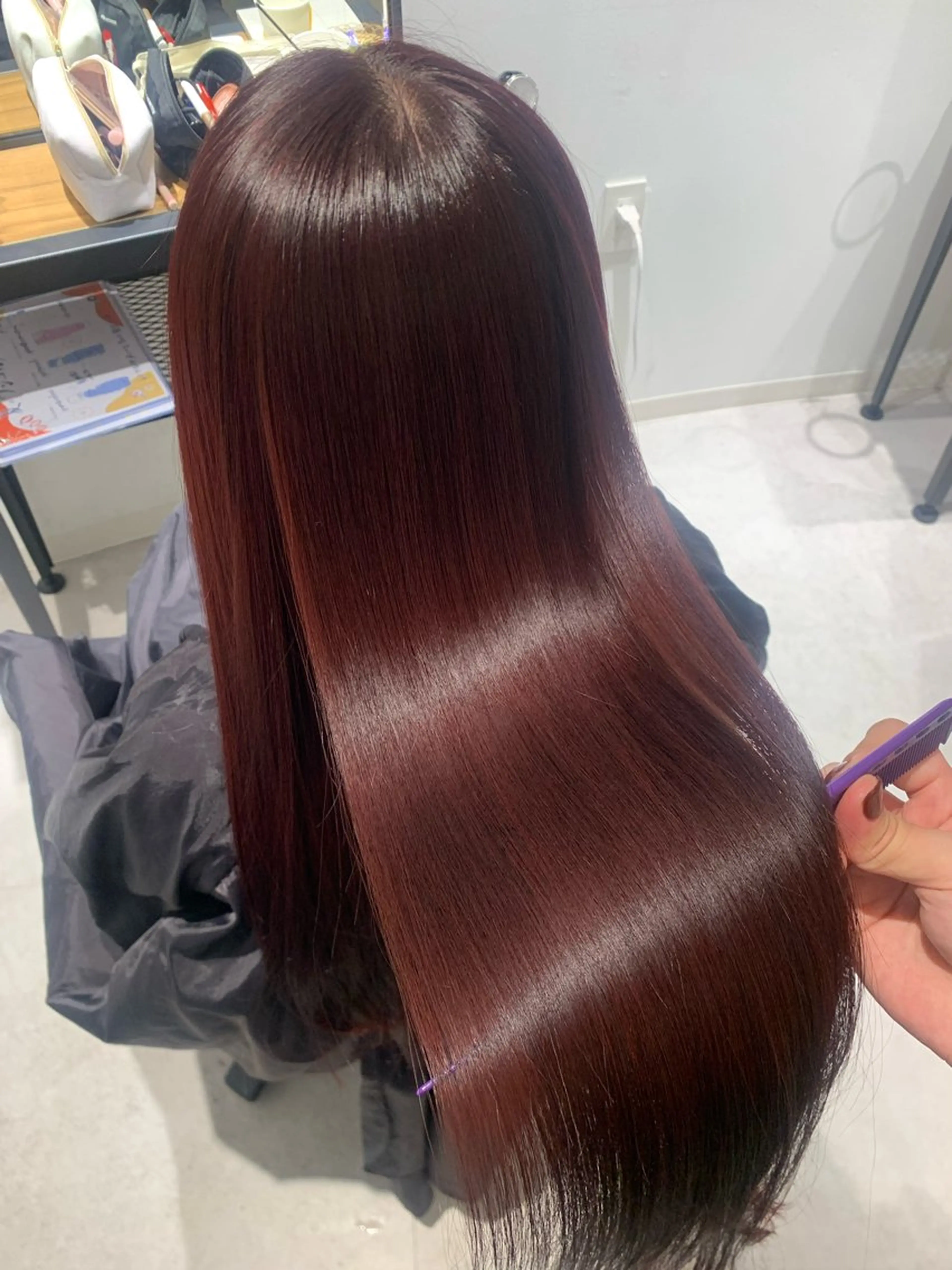 ロング cinq所属・ハイトーン/ラベンダ ー/ yuina🪄のヘアスタイル