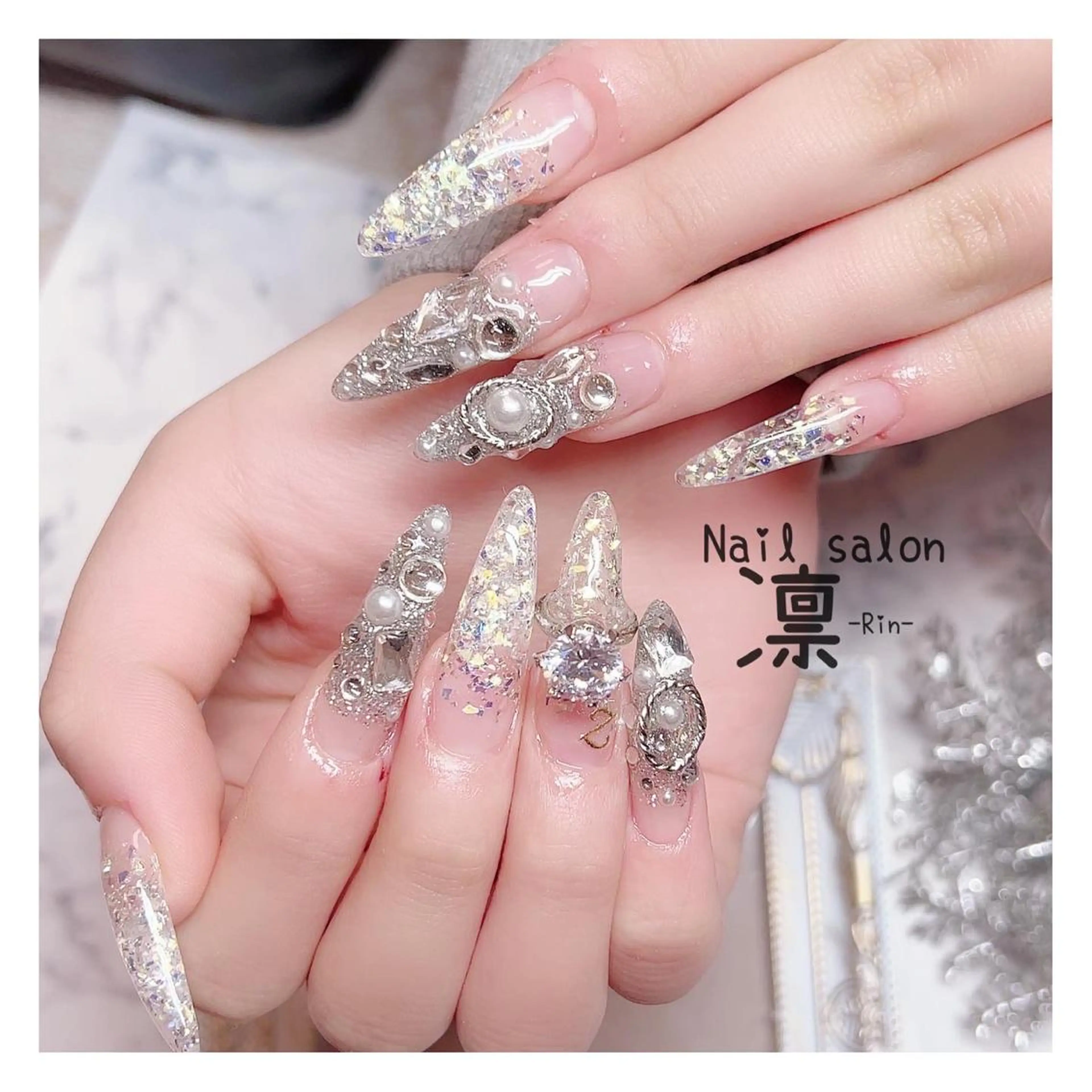 ネイル スカルプネイル private salon凛のネイルデザイン