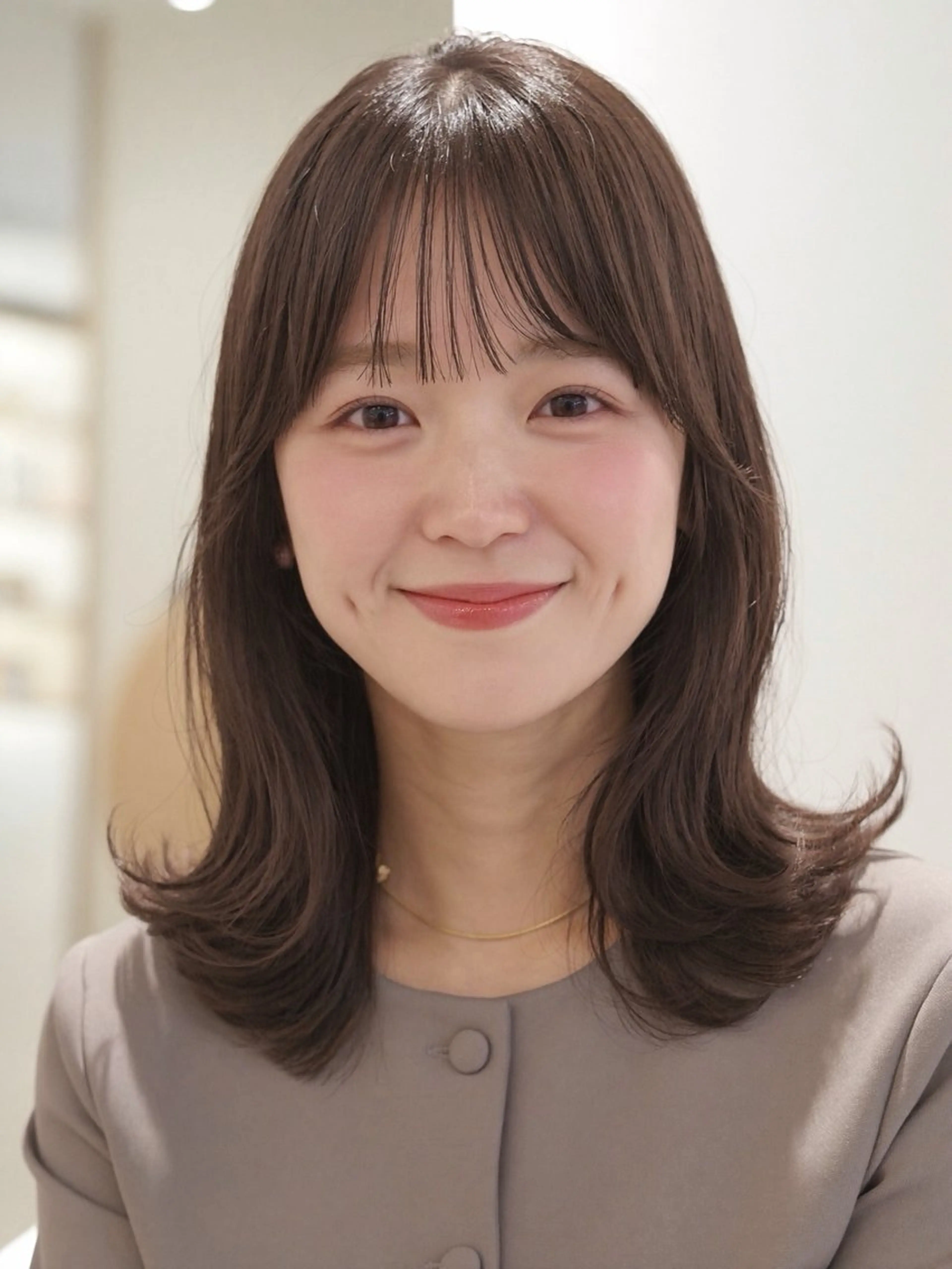 セミロング カット ヘアカラー トリートメント MODEks eau 佐藤優志のヘアスタイル