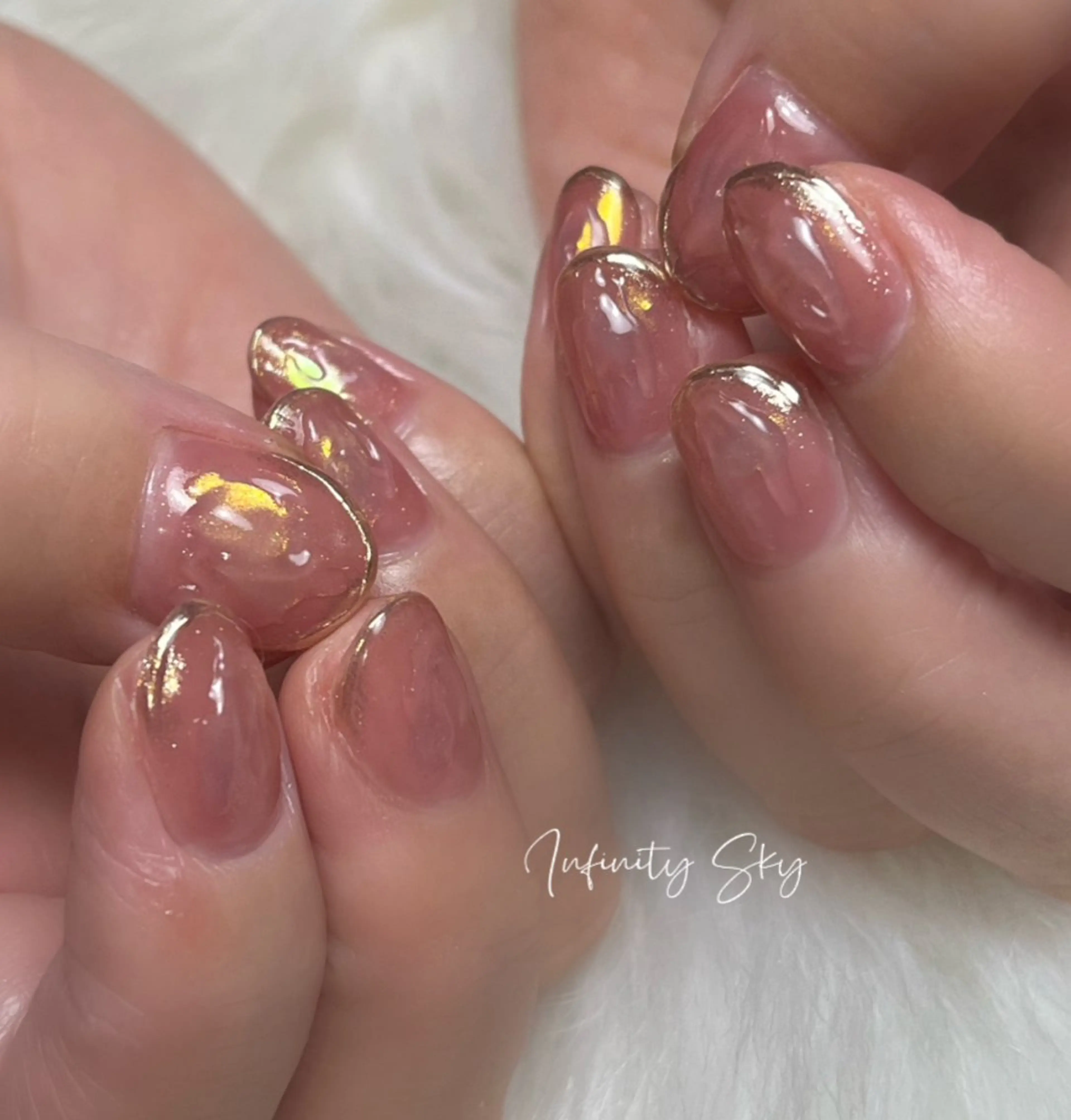 ネイル シンプルネイル infinity skyのネイルデザイン