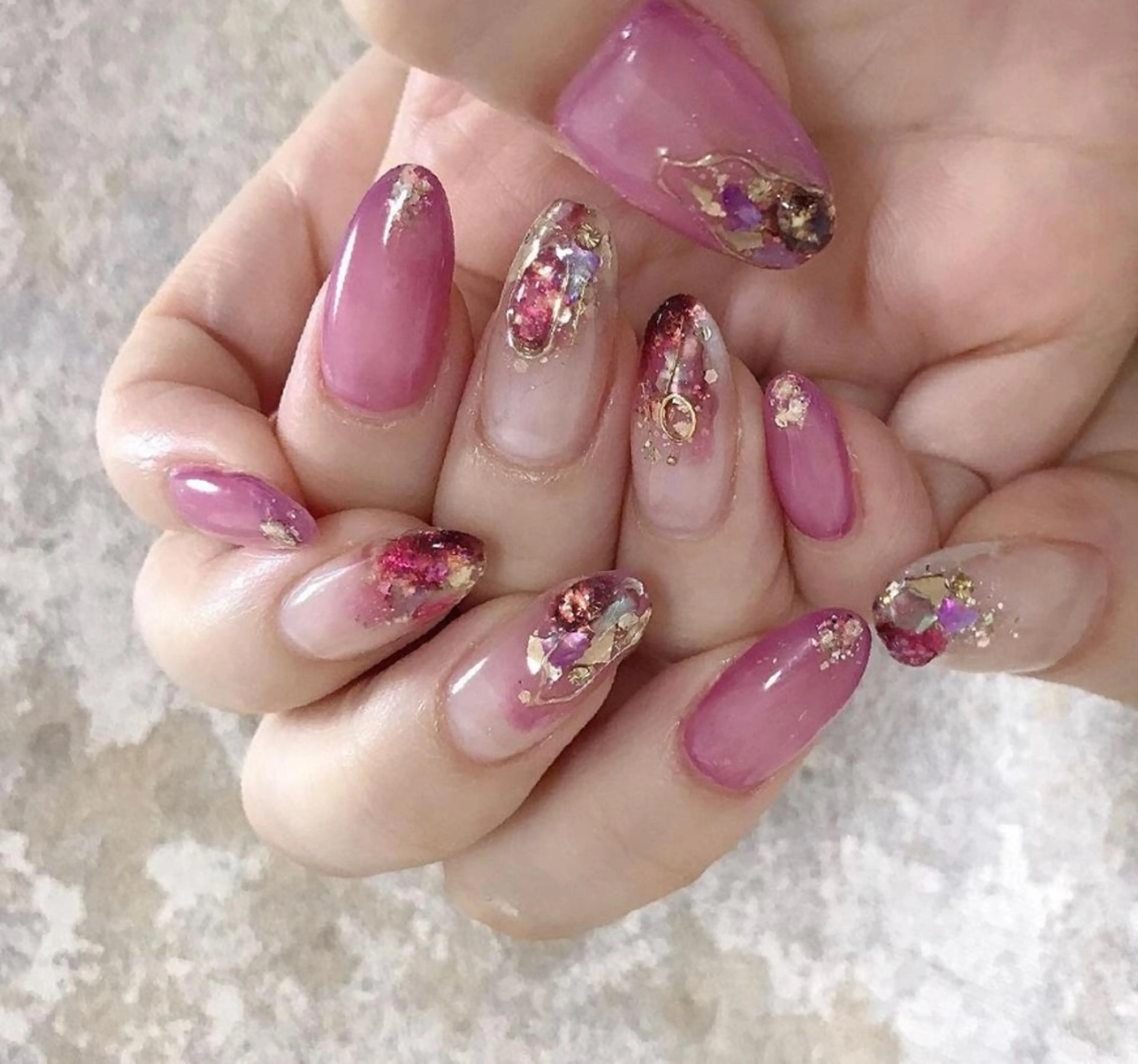 ネイル 持ち込み ハンドネイル fleur nailのネイルデザイン