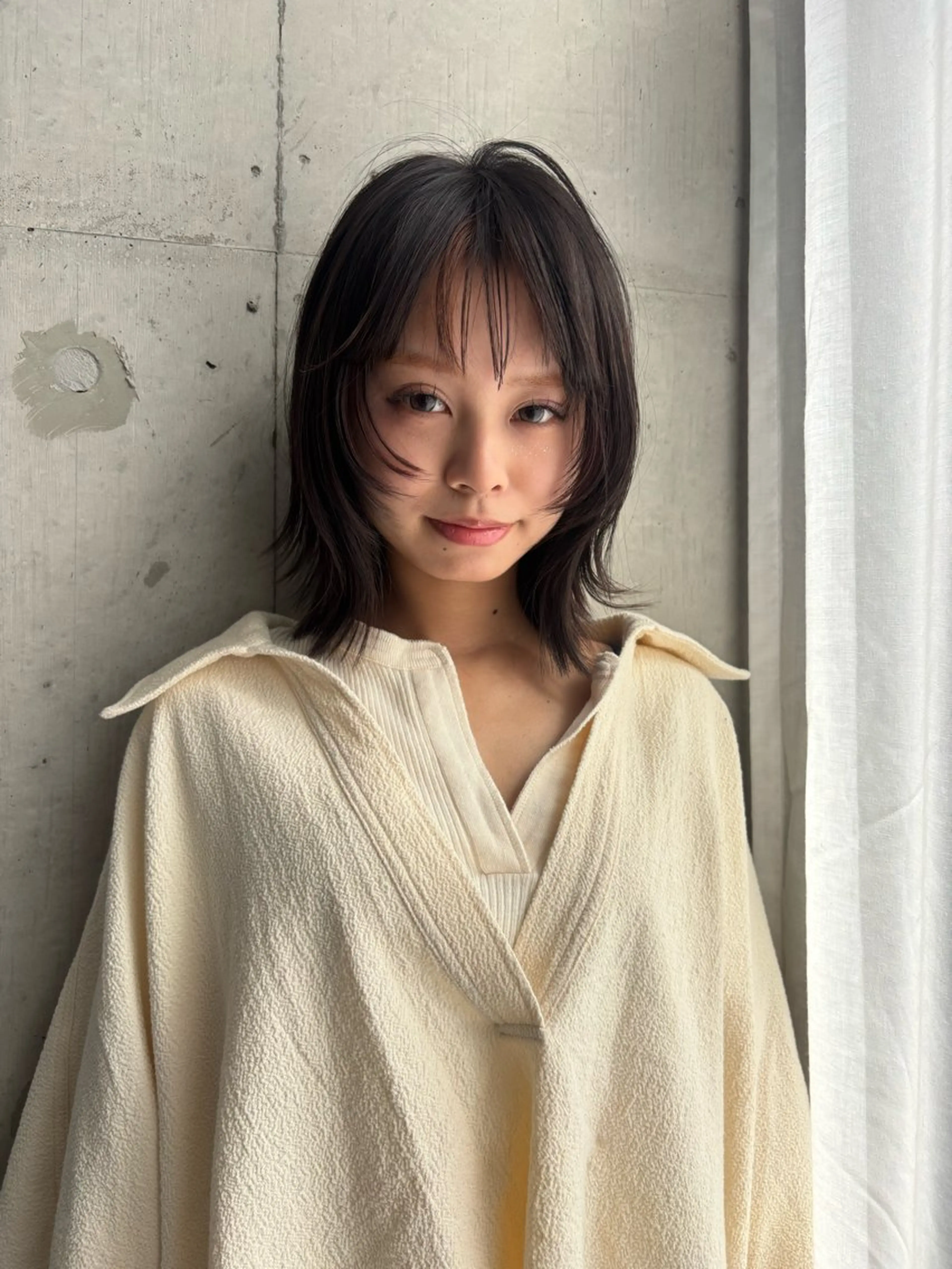ミディアム カラー ヘアカラー NAVY/ Miharuのヘアスタイル
